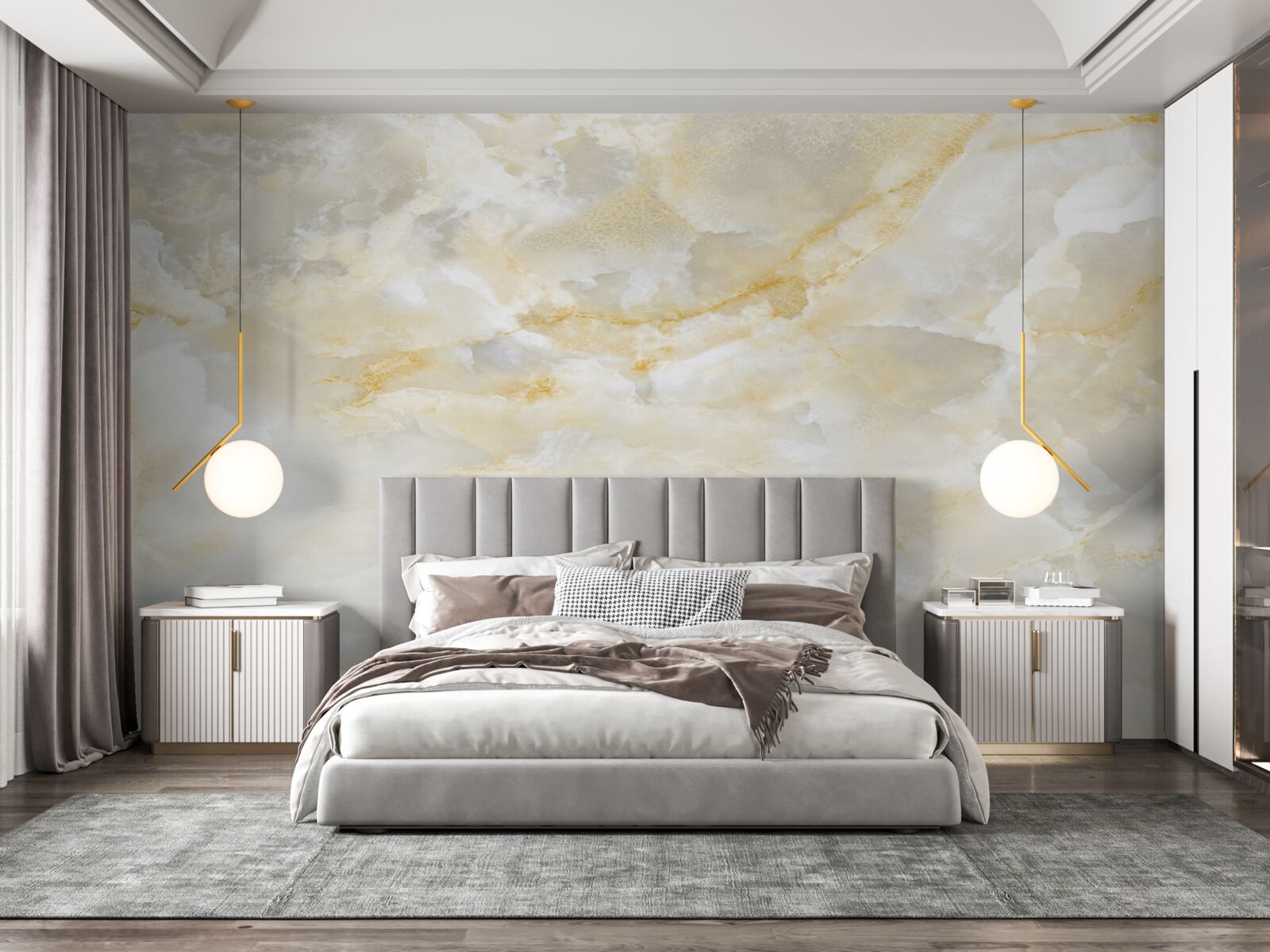 Fototapeta oblaky naplnené dažďom na úsvite svetla