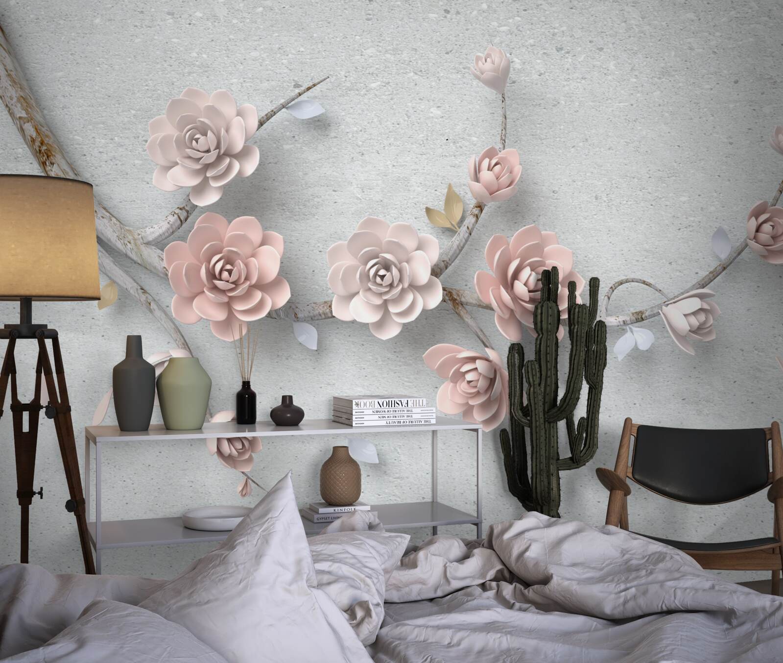 Fototapeta samostatný konár s otváracími púčikmi