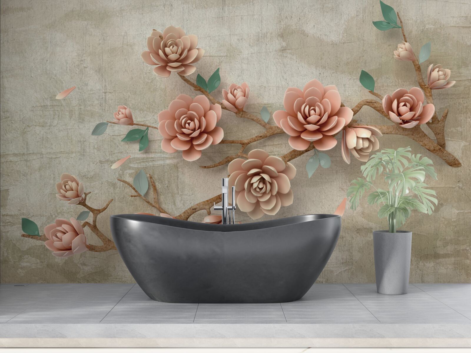 Fototapeta keď prší, na konároch sa objavia hnedé púčiky