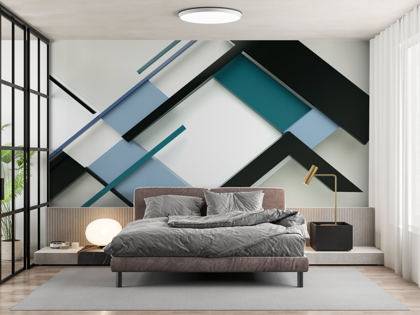 Fototapeta geometrické tvary v abstrakcii