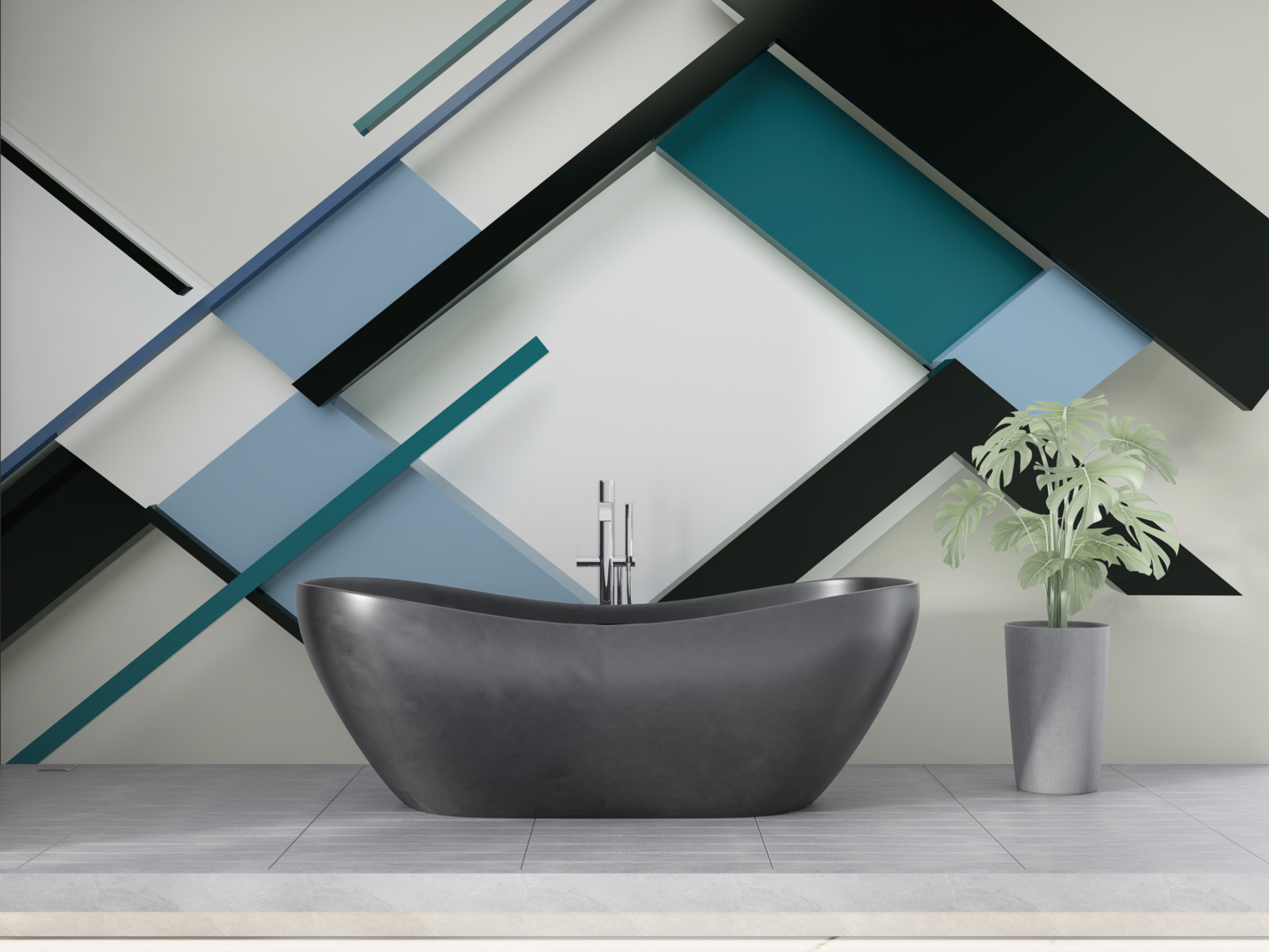 Fototapeta geometrické tvary v abstrakcii