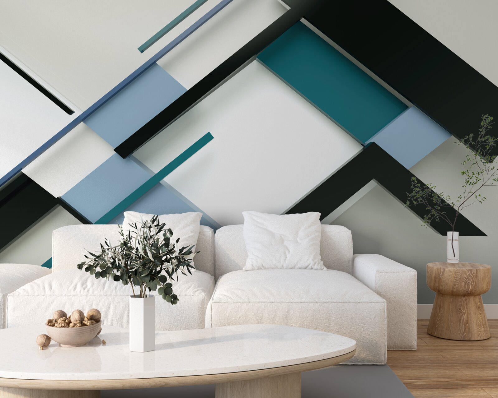 Fototapeta geometrické tvary v abstrakcii