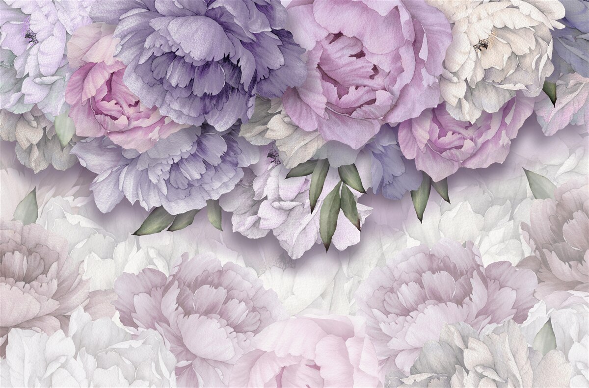 Fototapeta kvety s jemným fialovým odtieňom