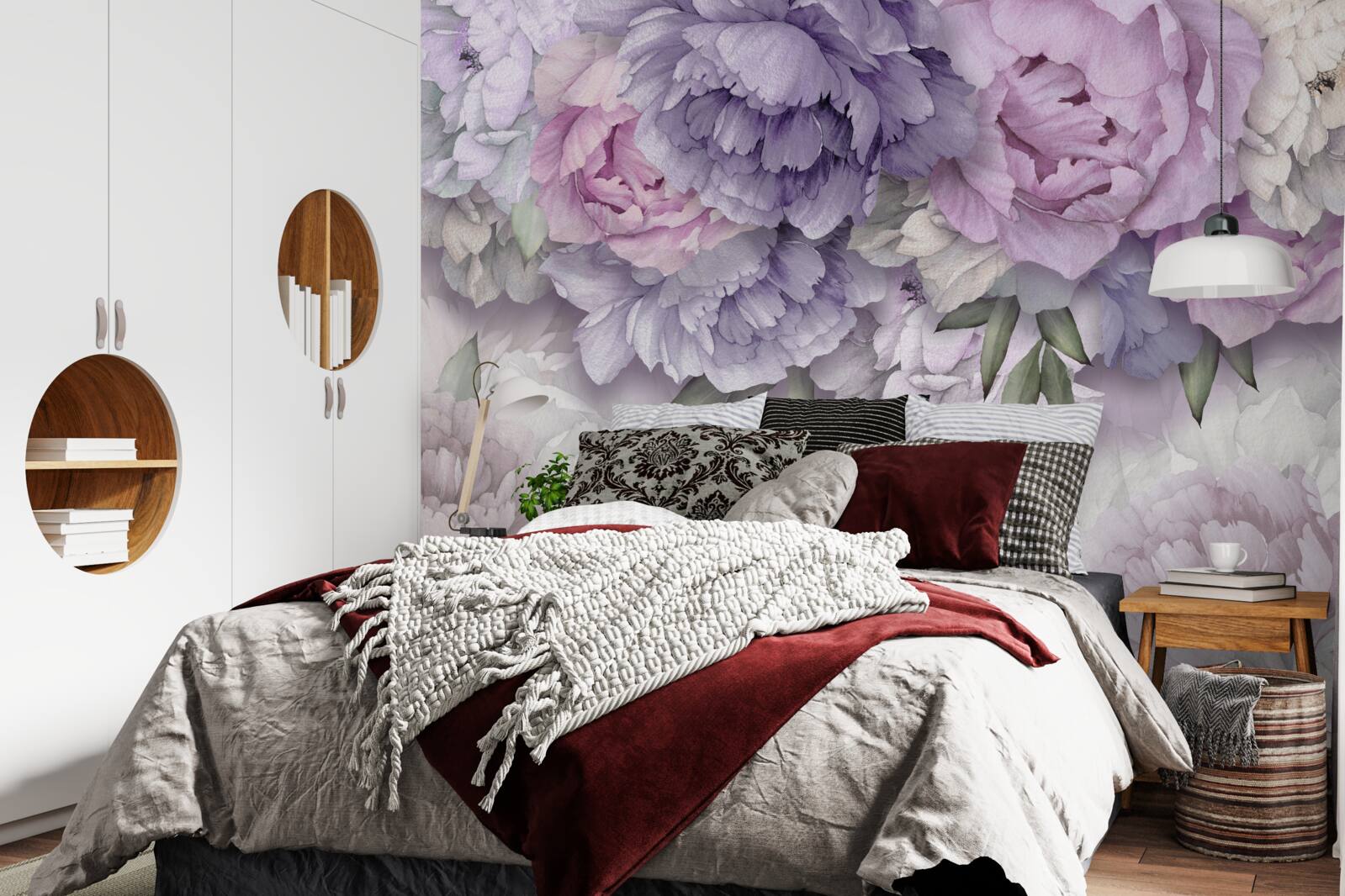 Fototapeta kvety s jemným fialovým odtieňom