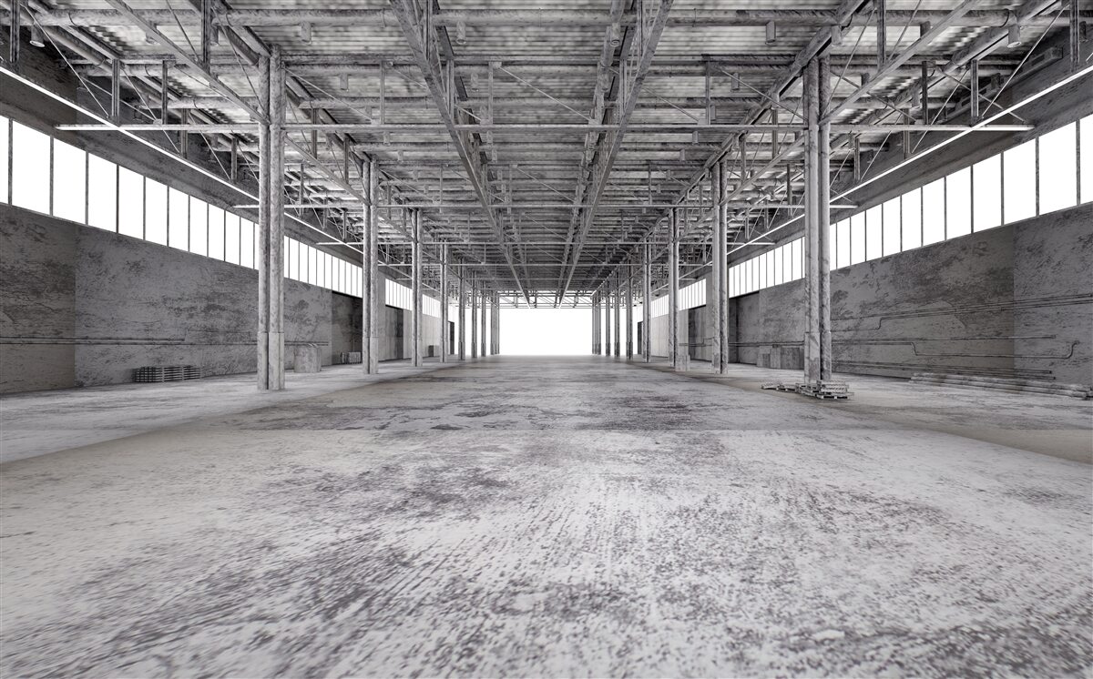 Fototapeta čiernobiele štúdio je prázdne