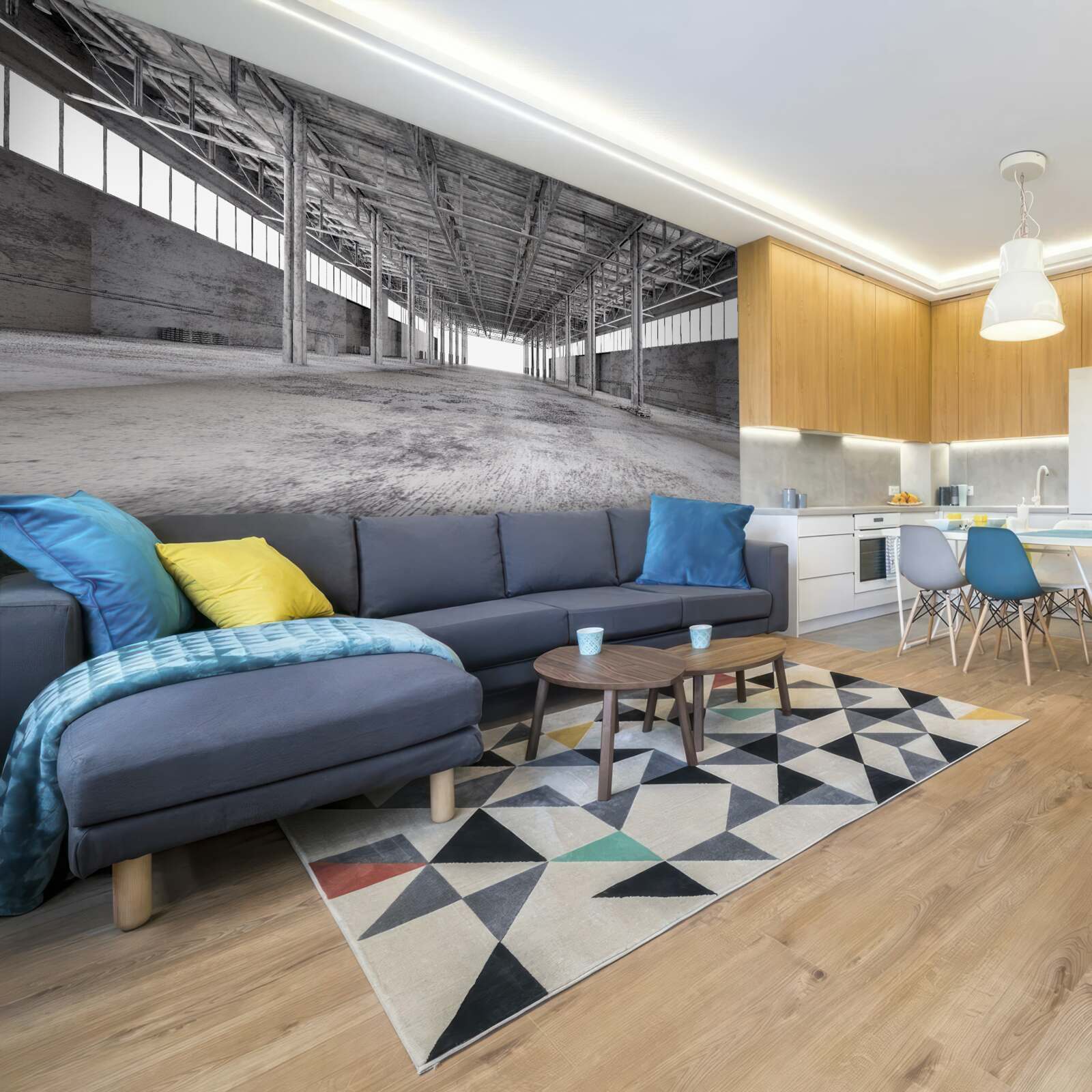 Fototapeta čiernobiele štúdio je prázdne