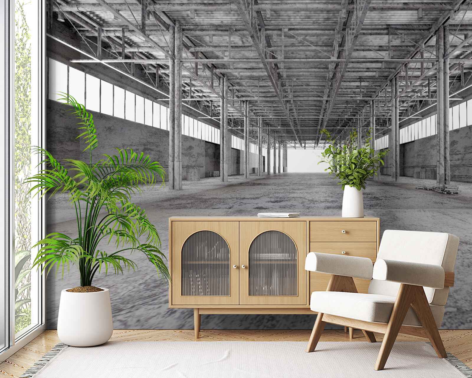 Fototapeta čiernobiele štúdio je prázdne