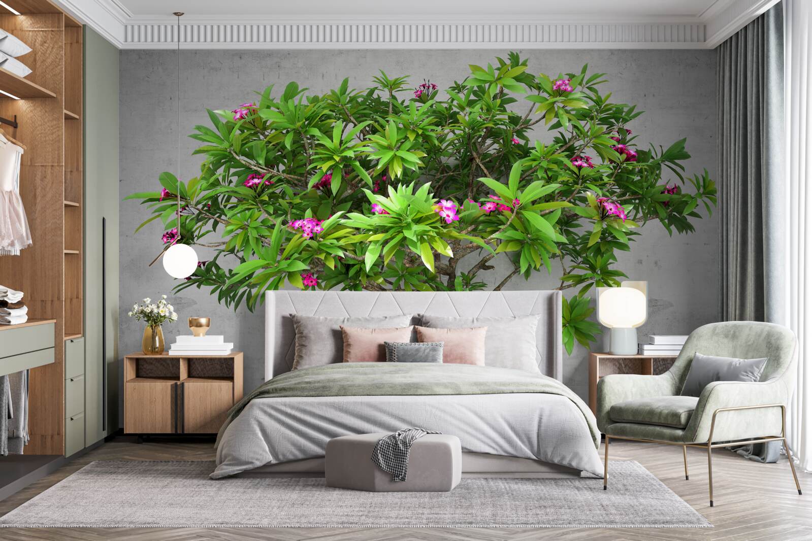 Fototapeta záblesk zelene na listnatom strome