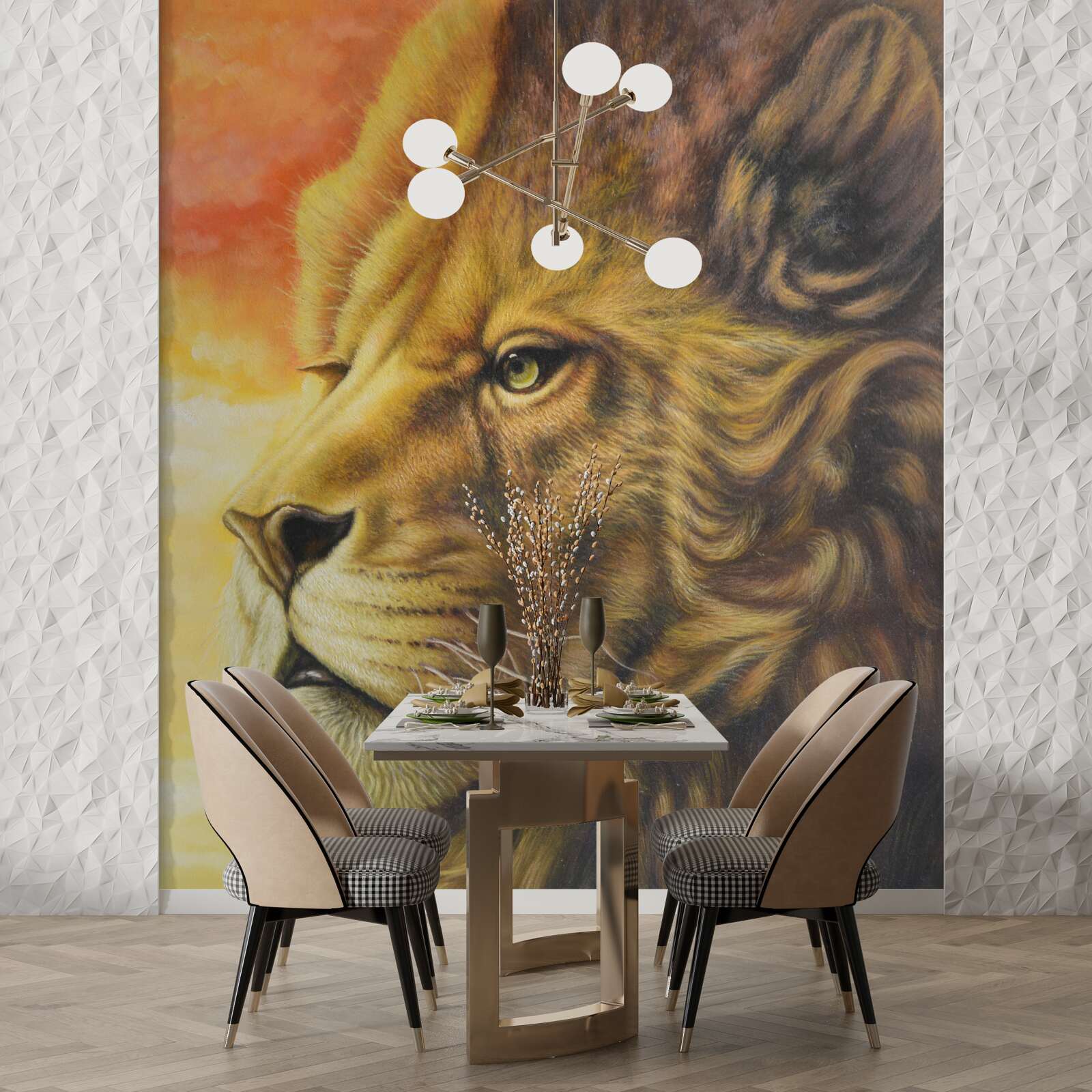 Fototapeta nádherný obraz leva