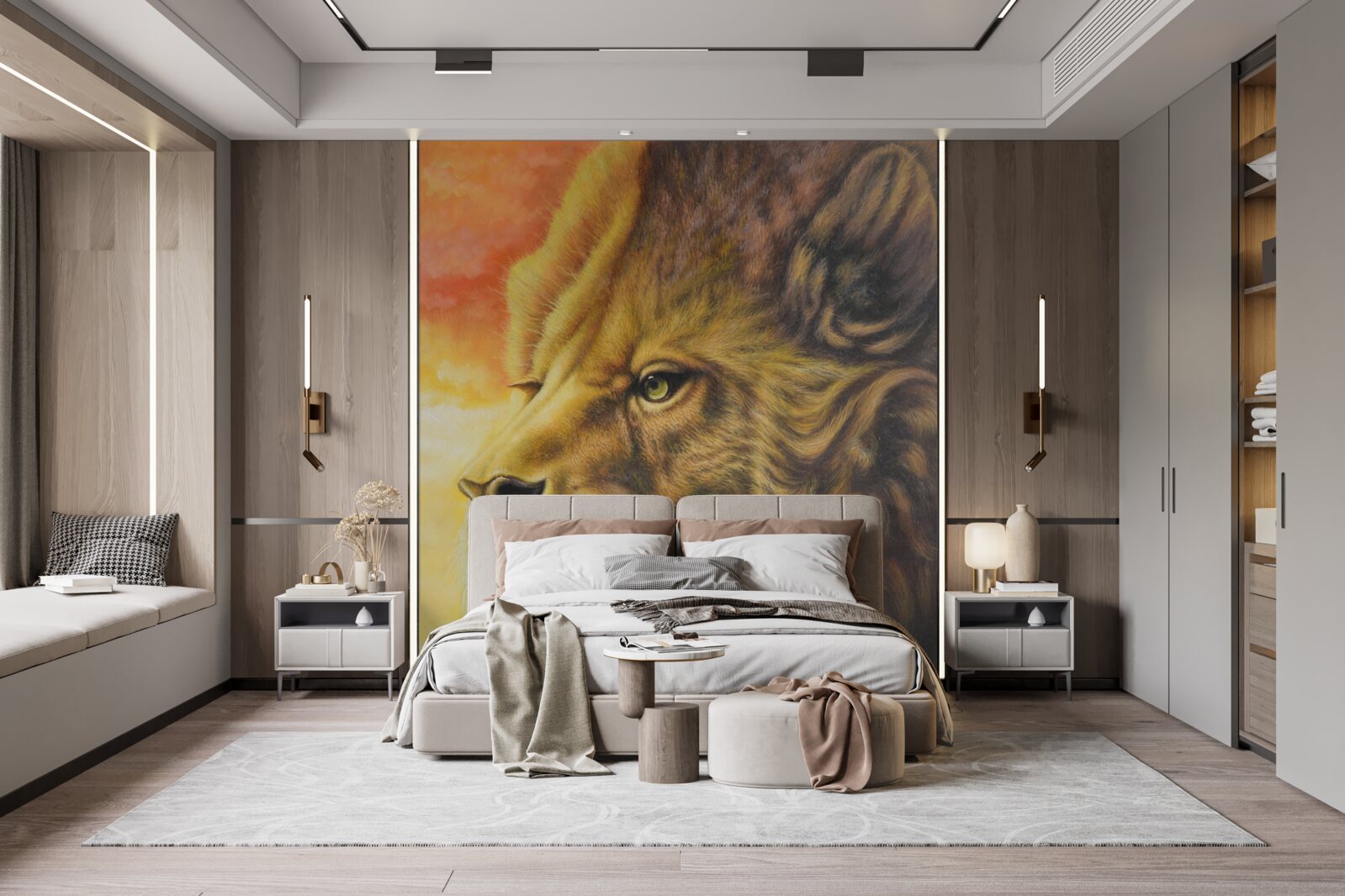 Fototapeta nádherný obraz leva