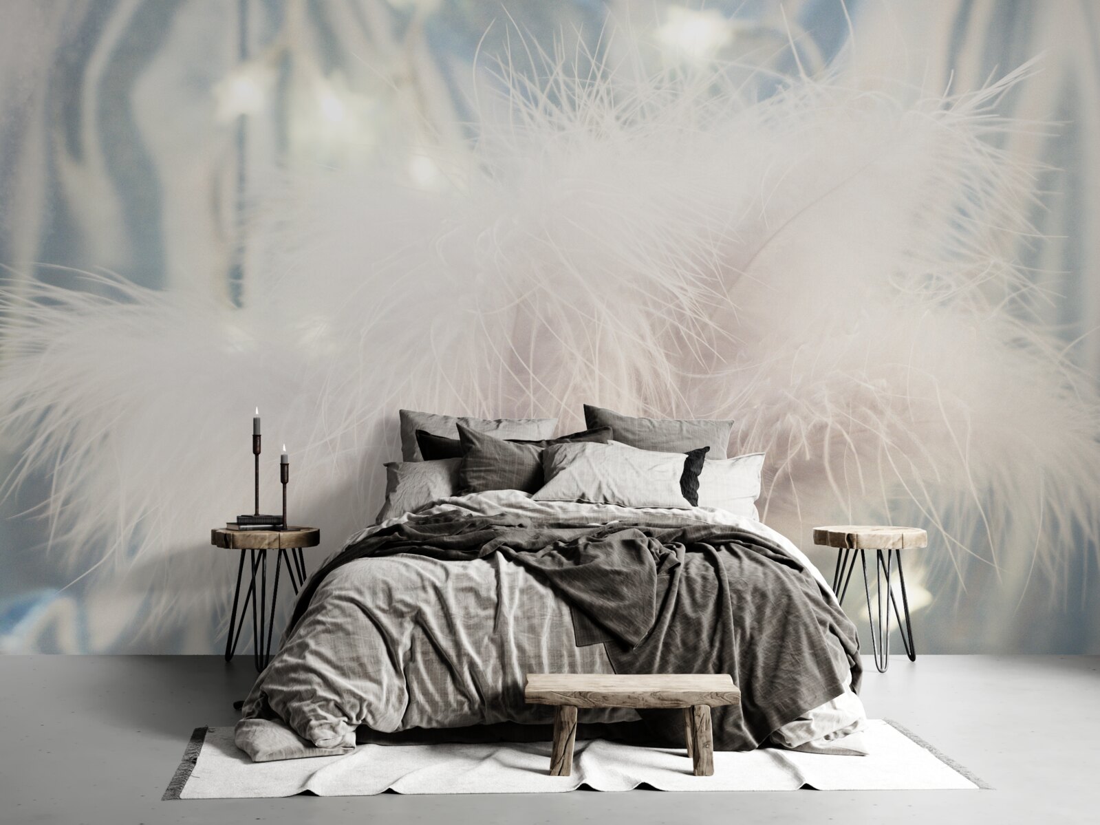 Fototapeta husté svetlo dole