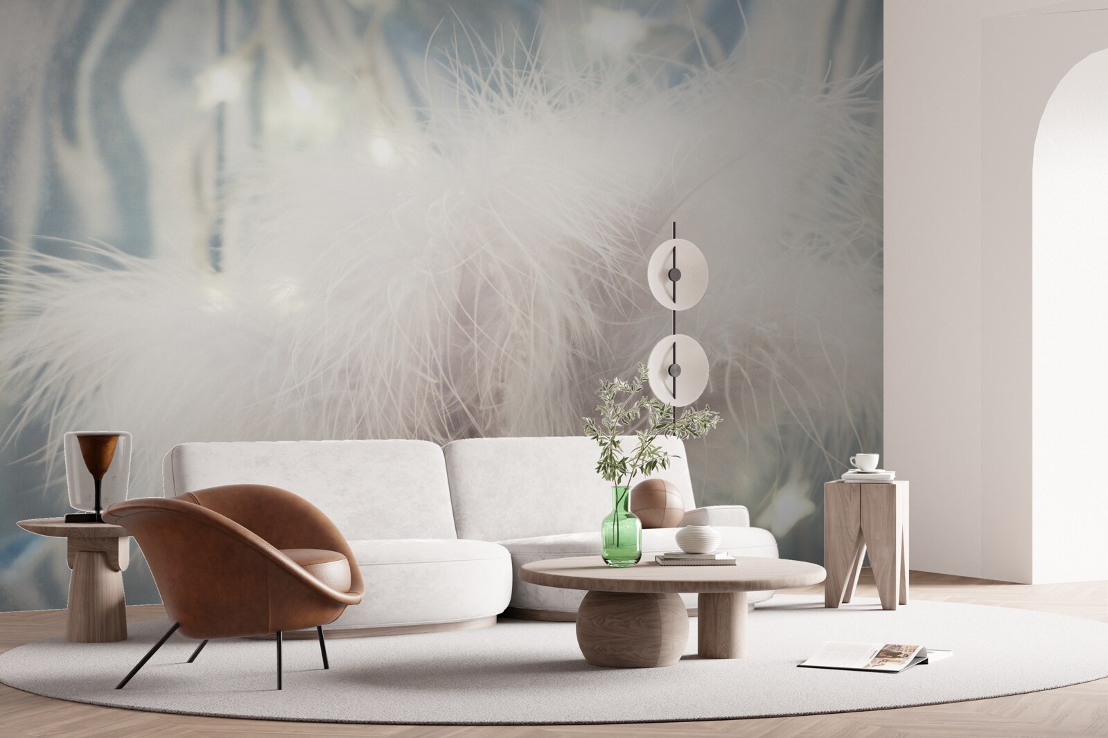 Fototapeta husté svetlo dole