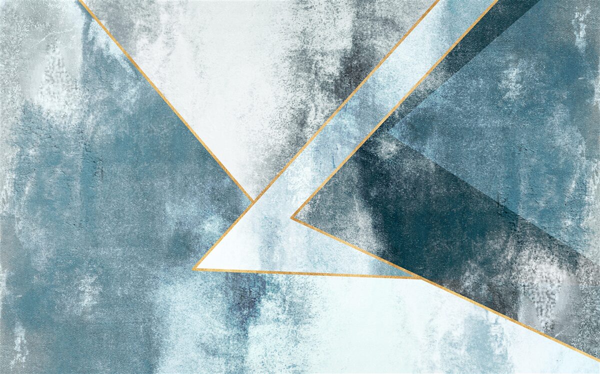 Fototapeta modrý mramor so zlatými okrajmi