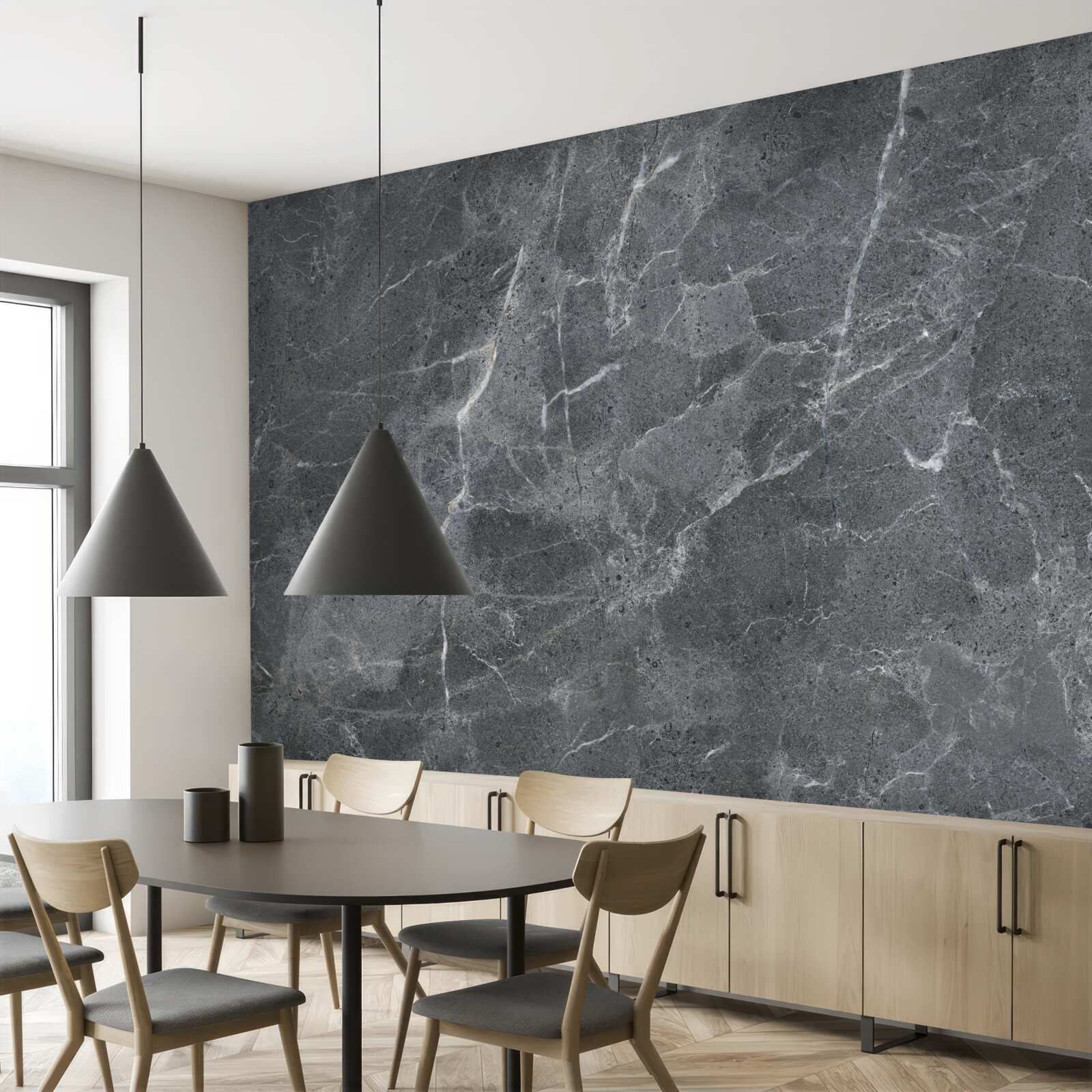 Fototapeta sivé oblaky plné dažďa a tmy