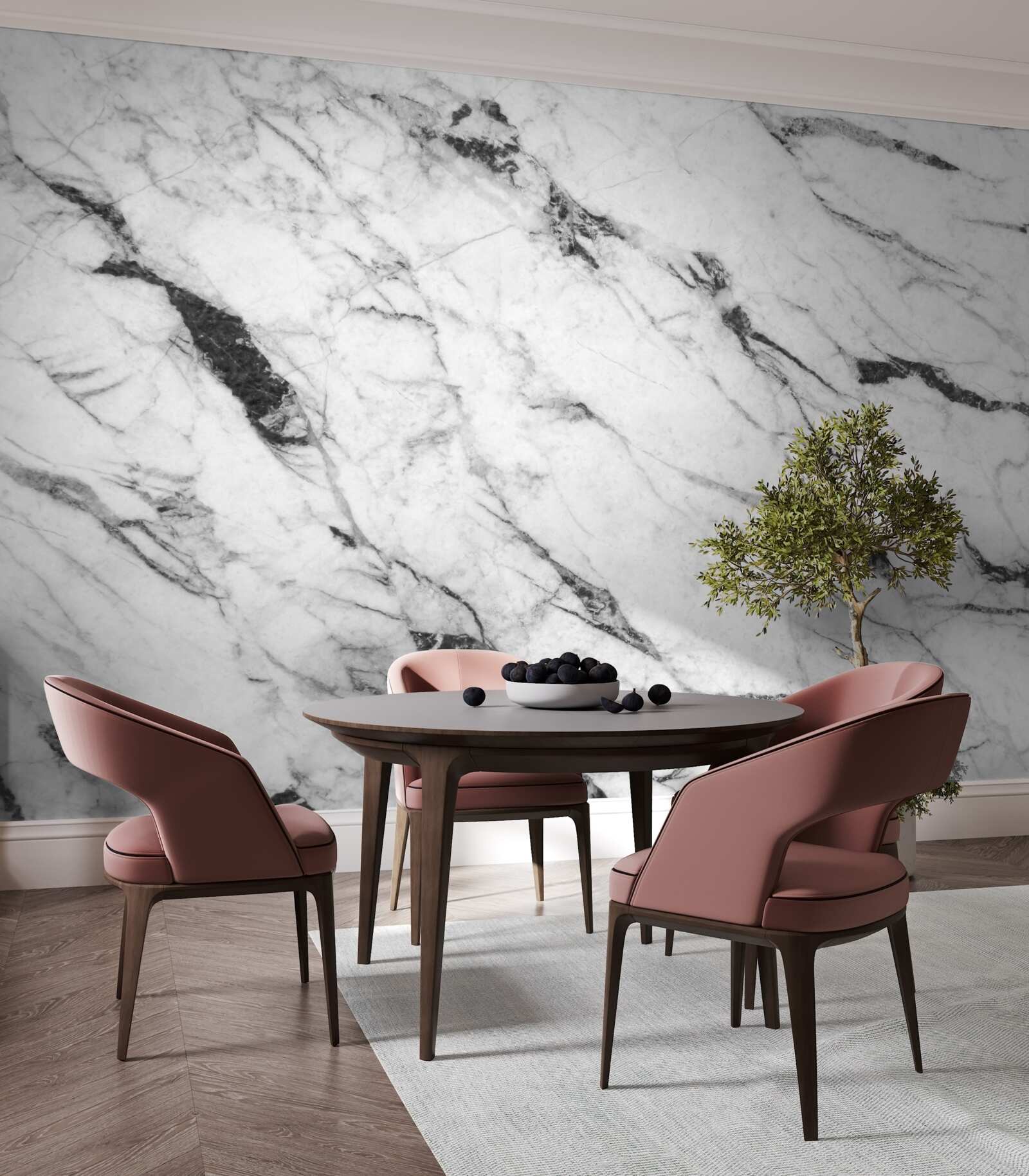 Fototapeta kombinácia bieleho a modrého dymu