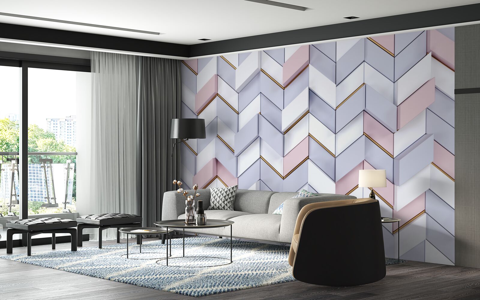 Fototapeta cikcaky odrážajúce sa ako v zrkadle