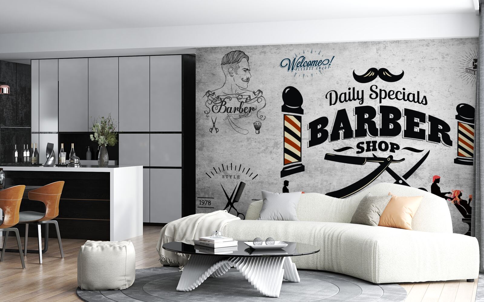 Fototapeta reklama kaderníckeho salónu na fasáde