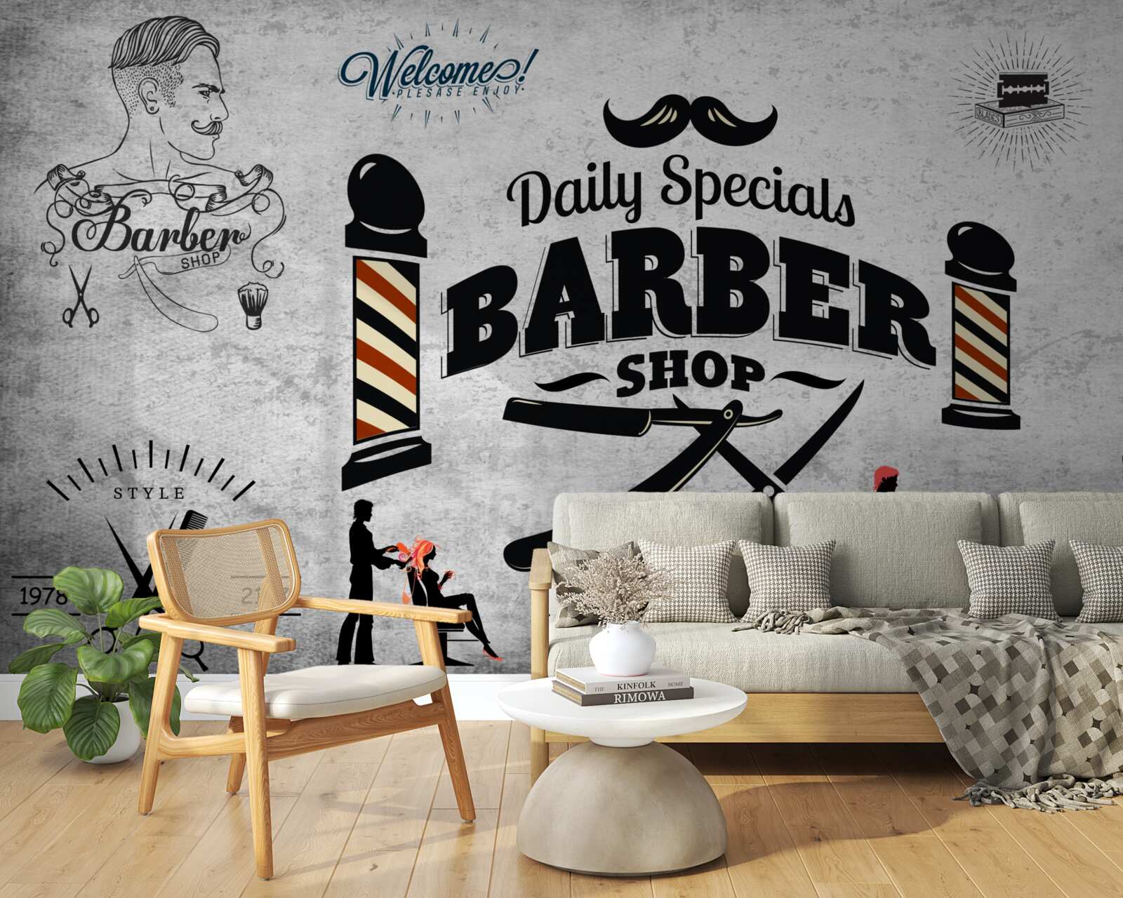 Fototapeta reklama kaderníckeho salónu na fasáde