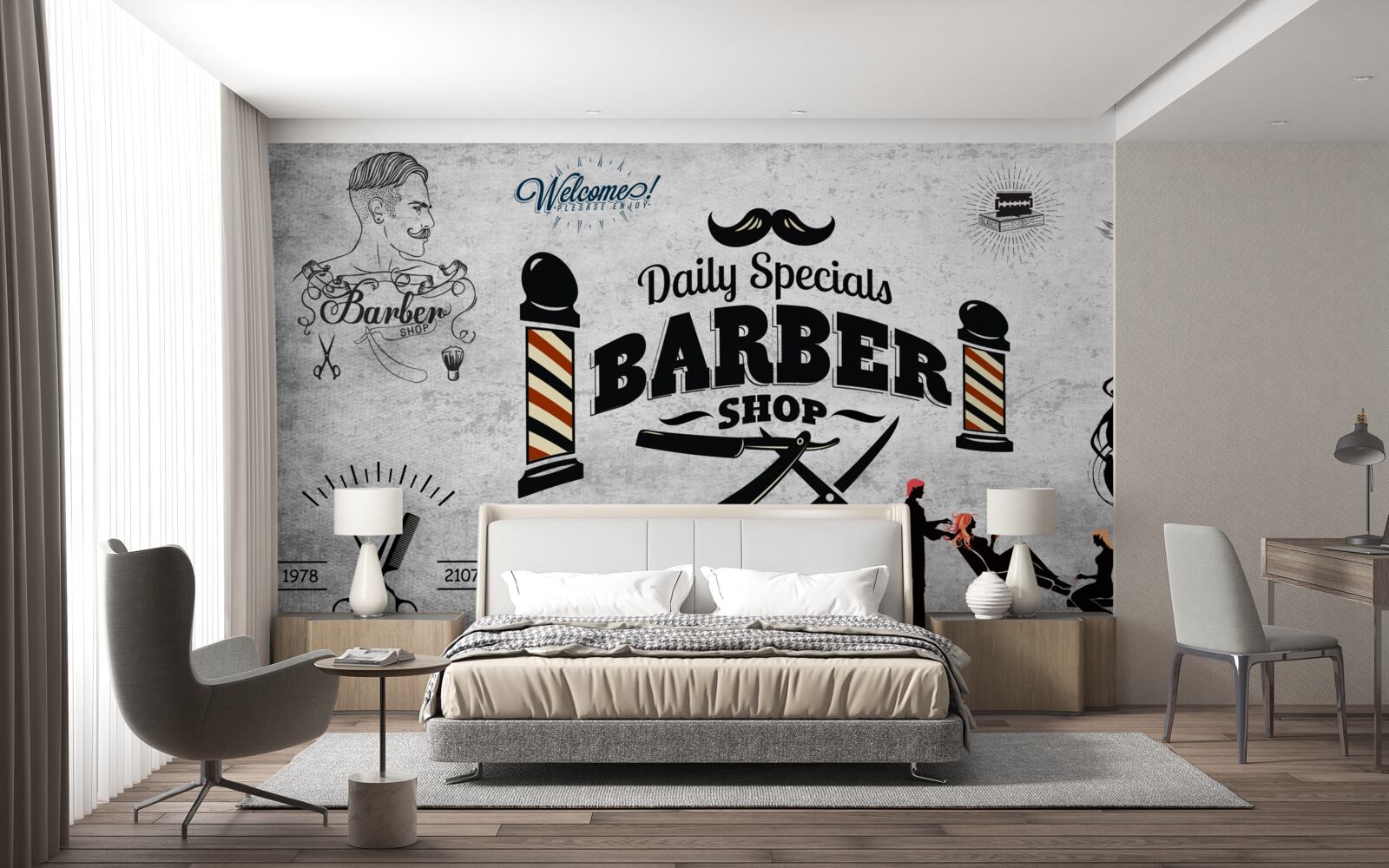 Fototapeta reklama kaderníckeho salónu na fasáde