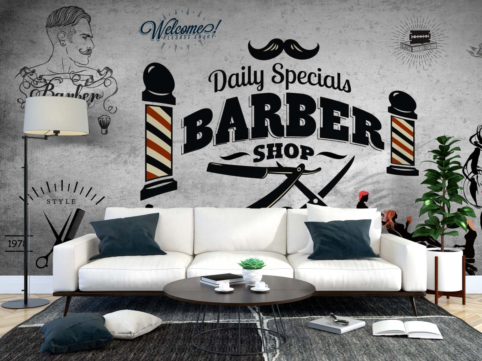 Fototapeta reklama kaderníckeho salónu na fasáde