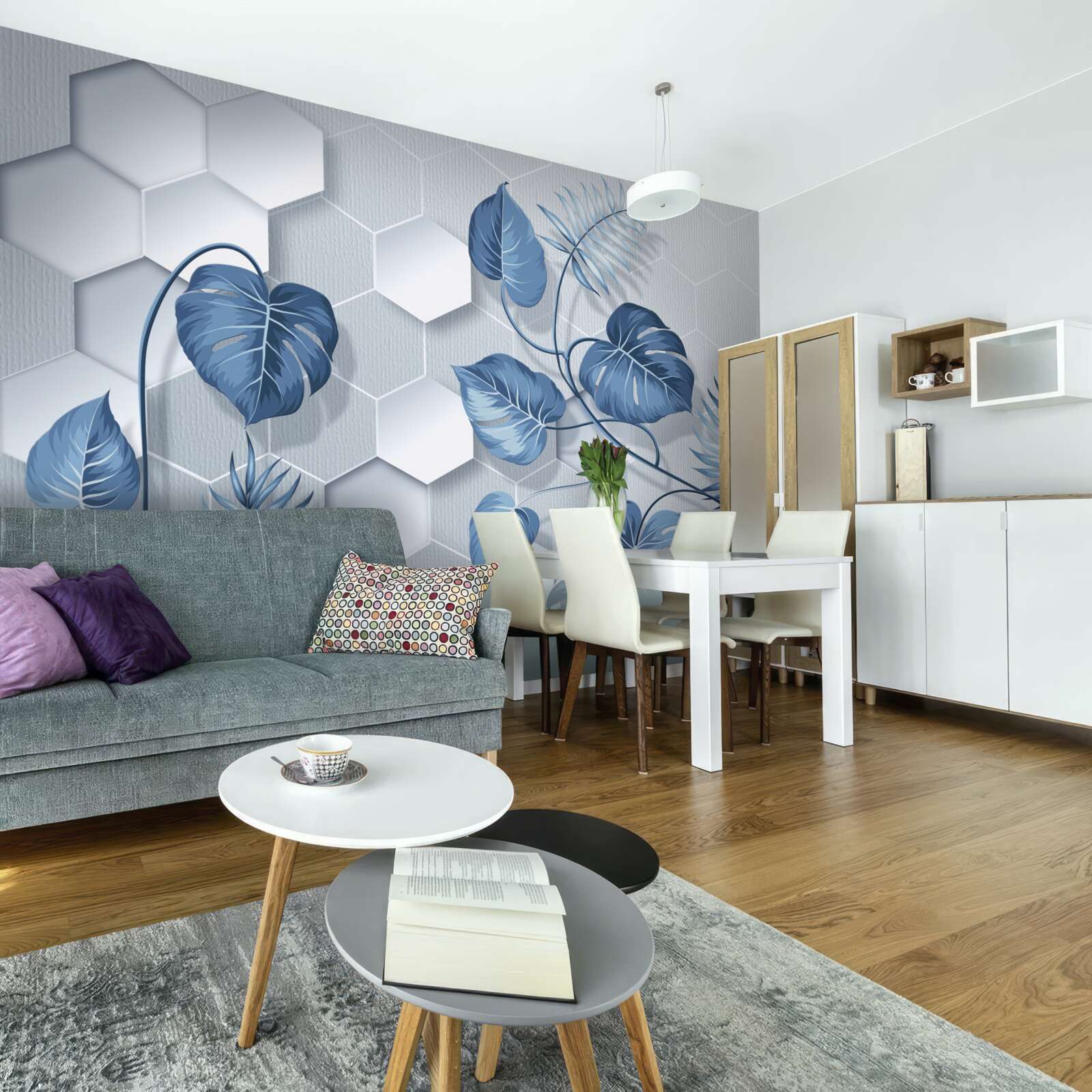 Fototapeta monstera na nedefinovanom pozadí