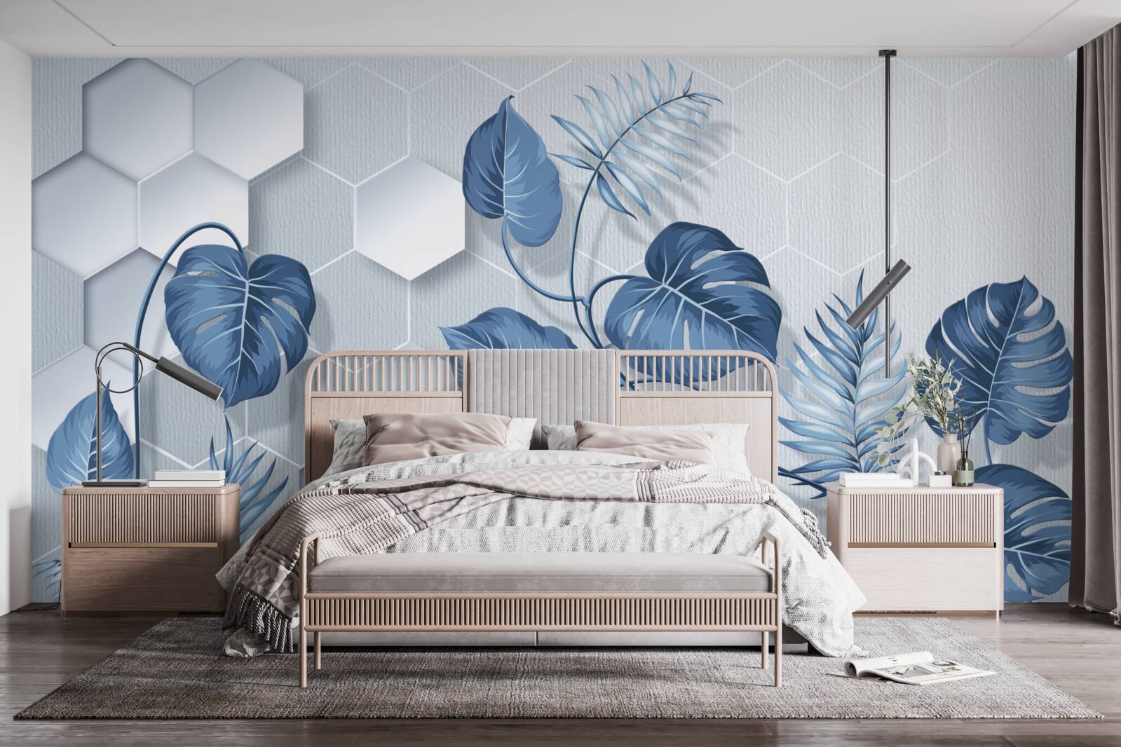 Fototapeta monstera na nedefinovanom pozadí