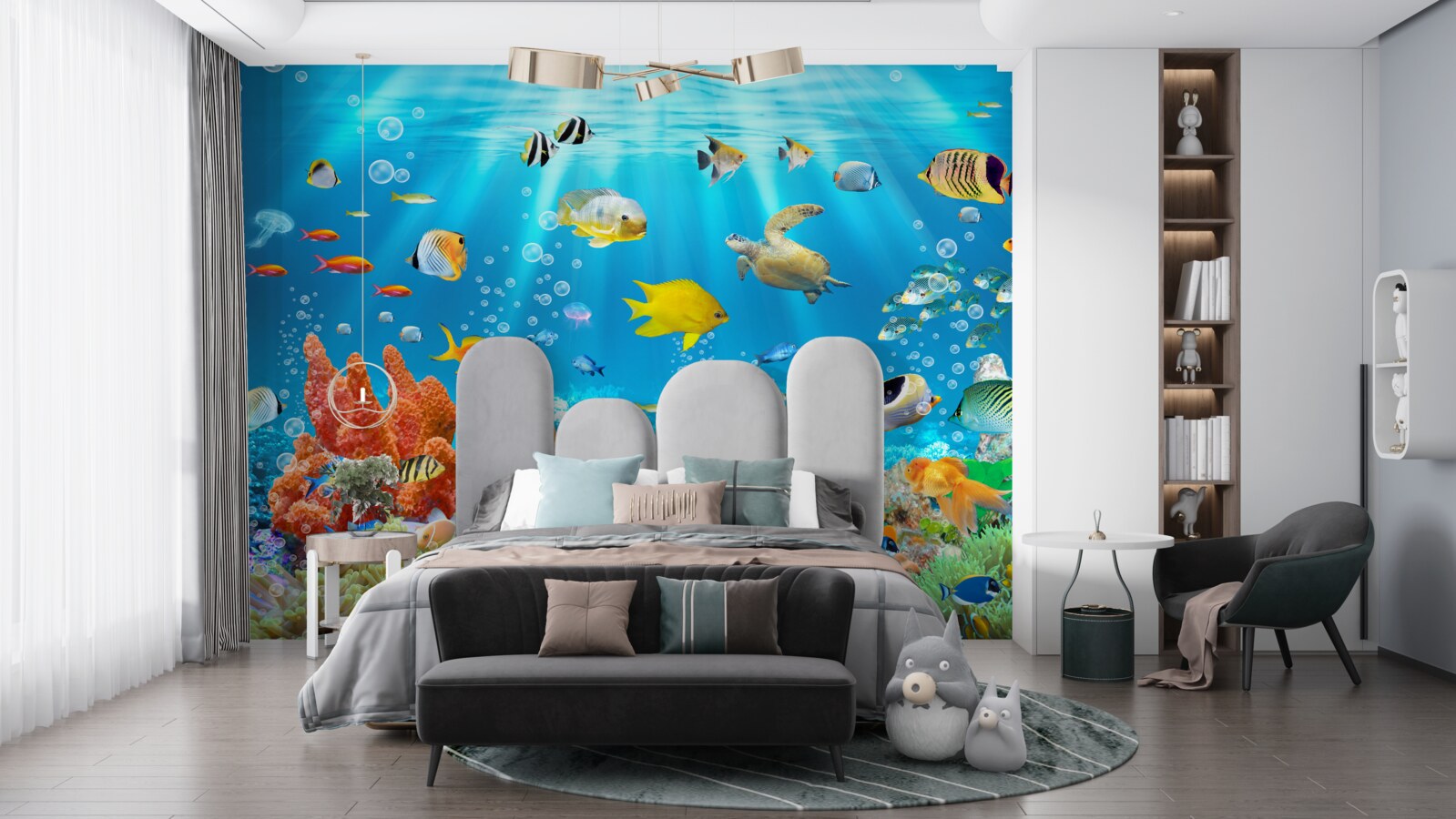 Fototapeta pulzujúci svet podmorských hlbín