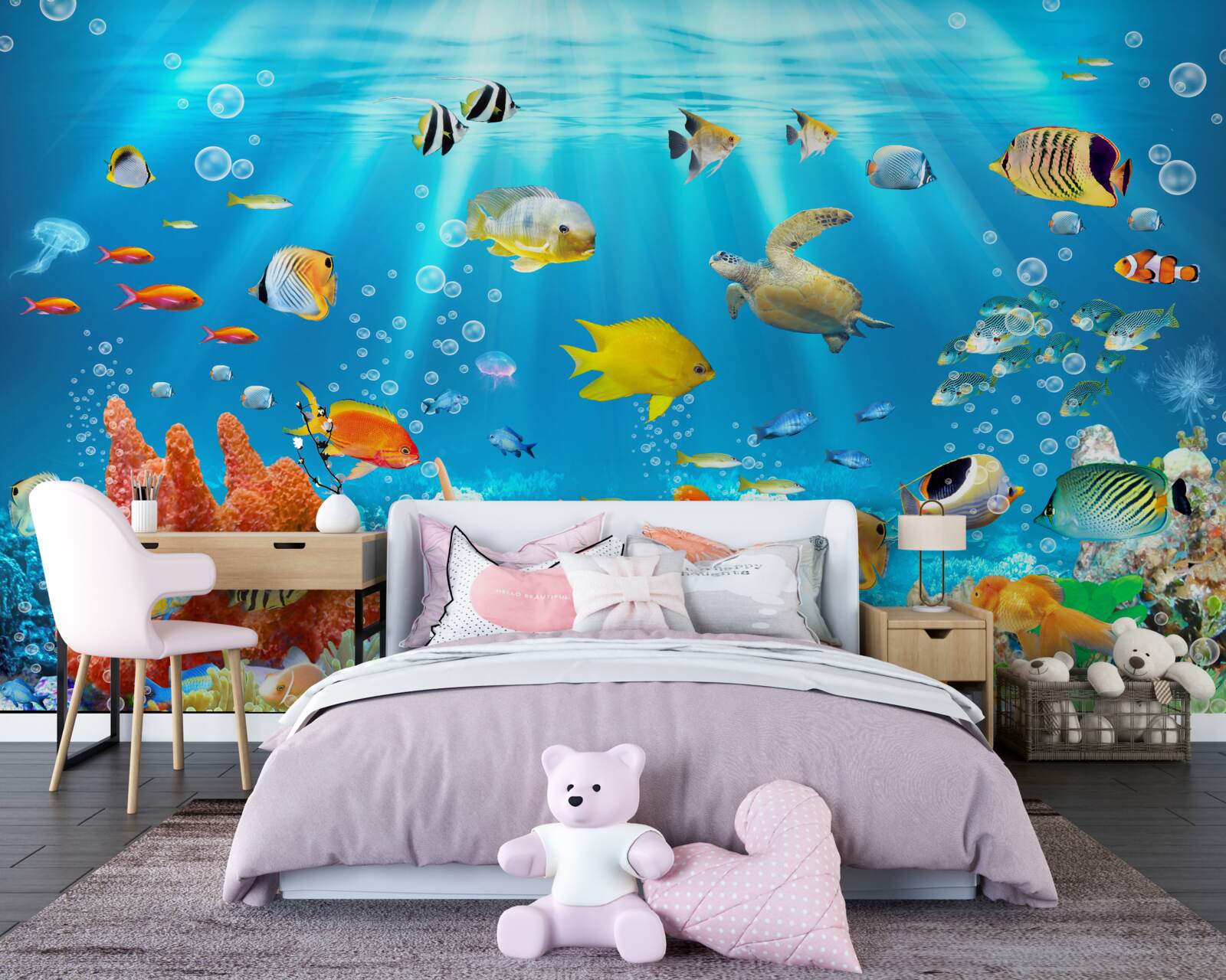 Fototapeta pulzujúci svet podmorských hlbín