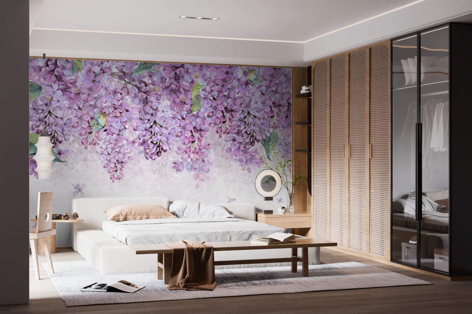 Fototapeta svetlofialová fialová stena