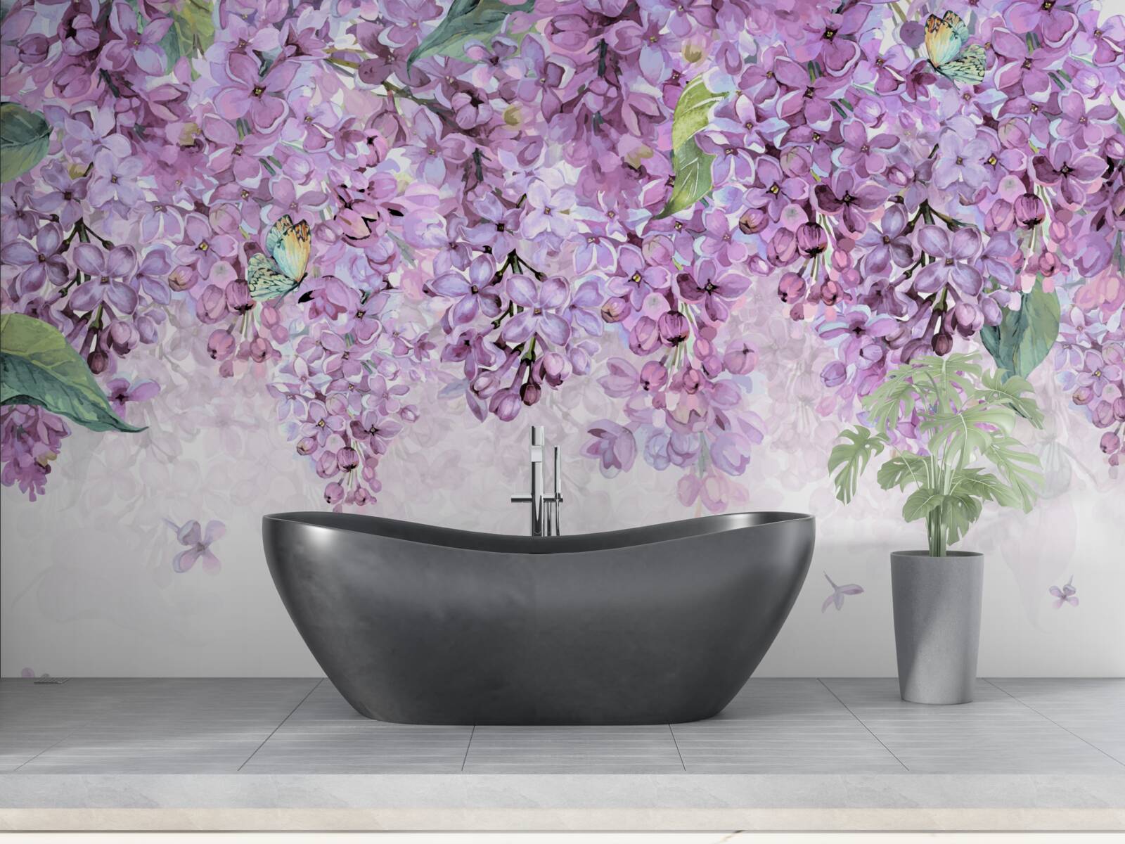 Fototapeta svetlofialová fialová stena