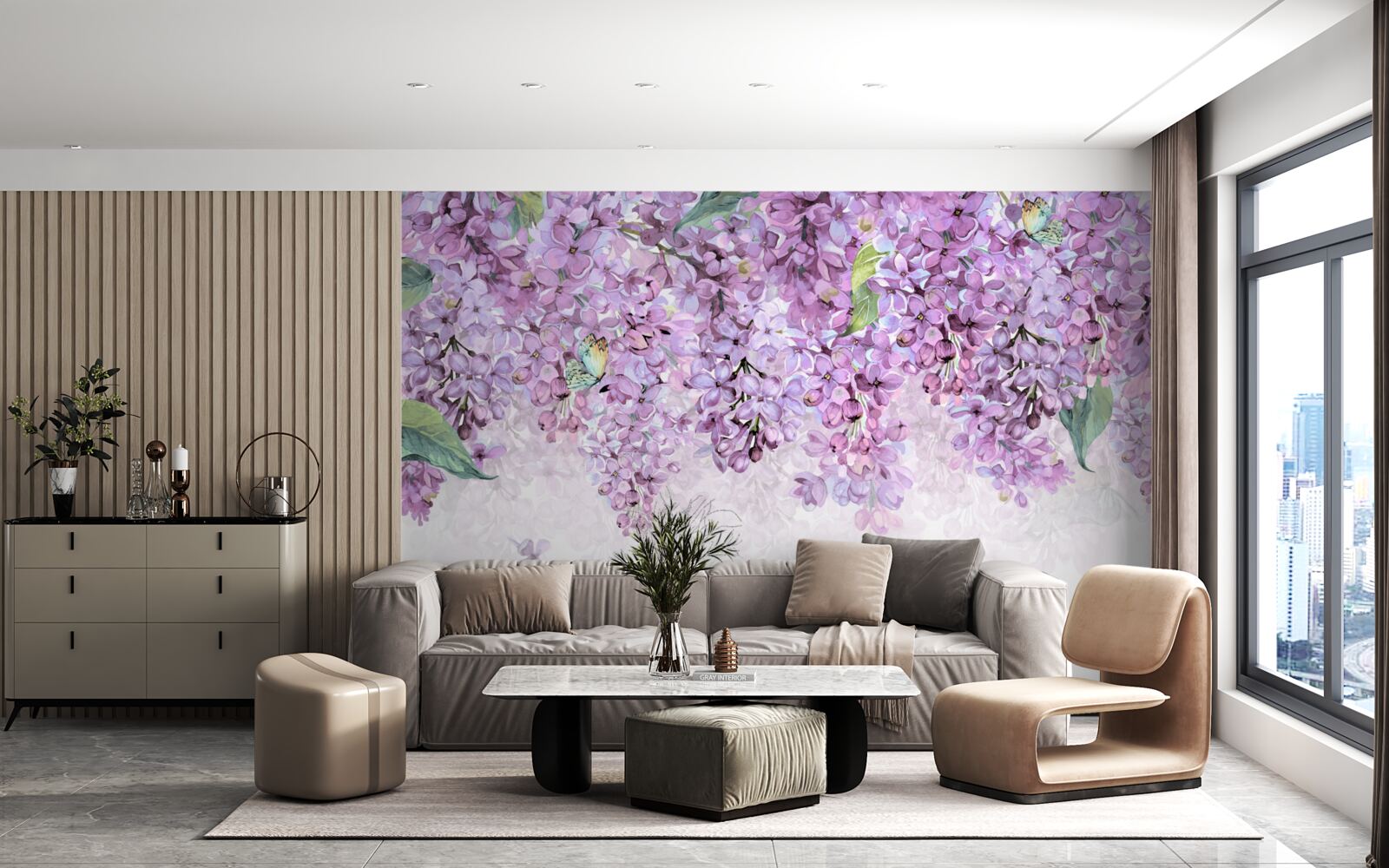 Fototapeta svetlofialová fialová stena