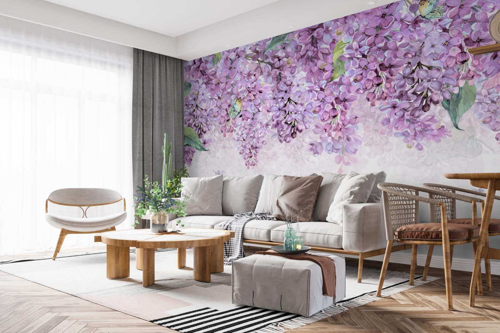 Fototapeta svetlofialová fialová stena