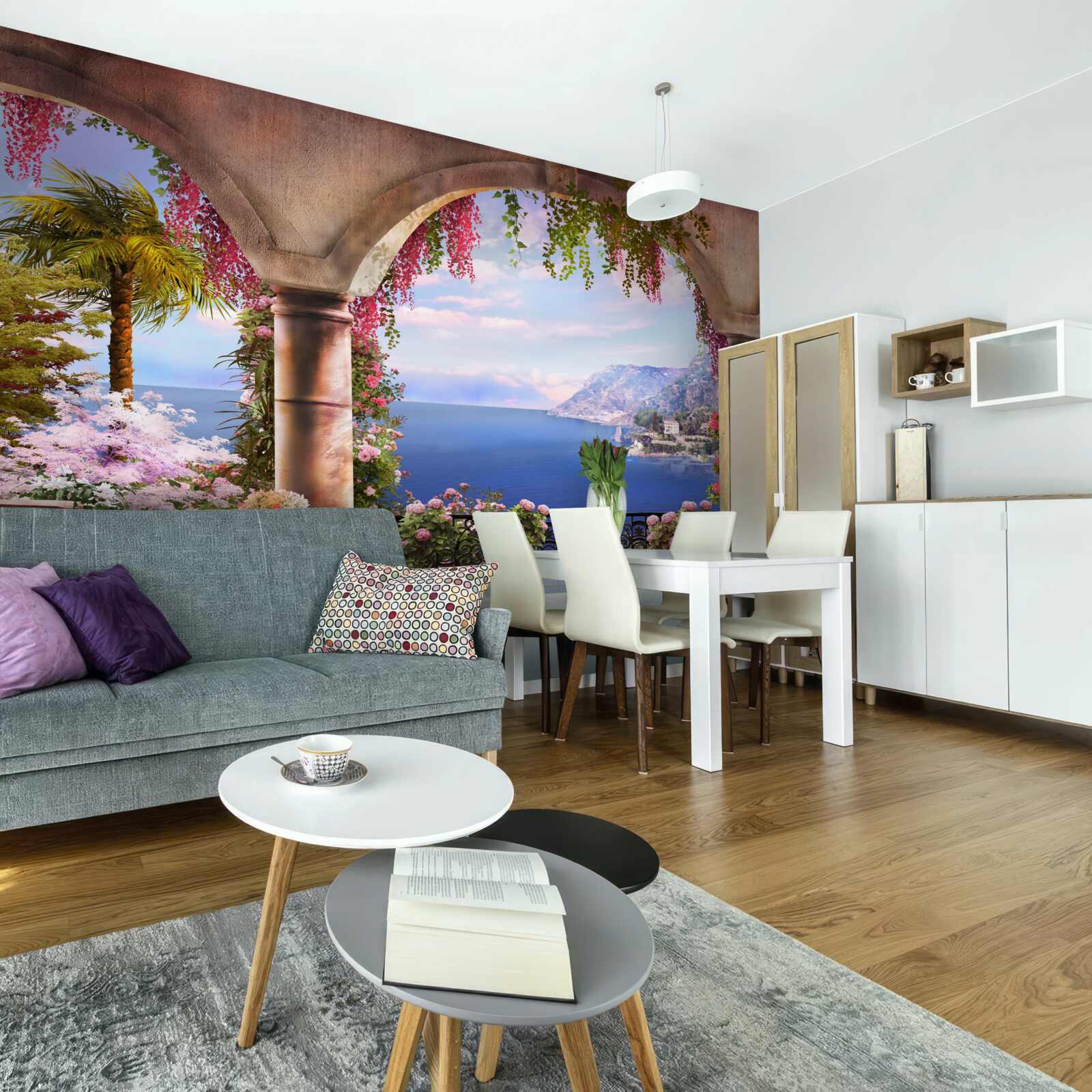 Fototapeta Oblúky z kameňa sa nachádzajú v blízkosti brehov modrého mora