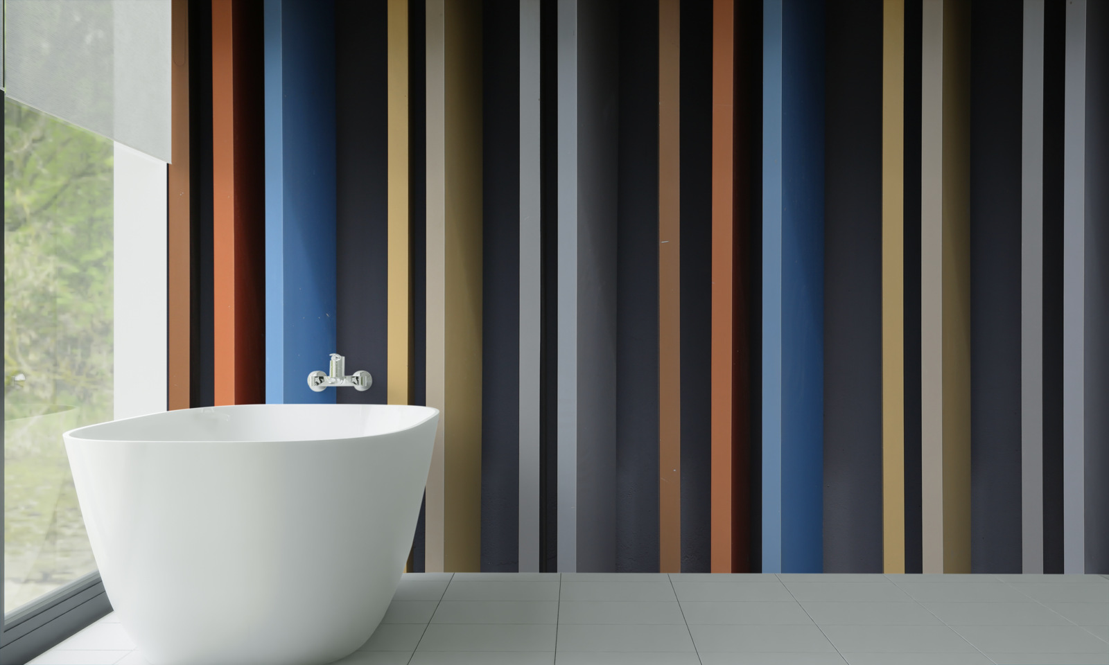 Fototapeta svetlé farebné čiary prebiehajúce vertikálne