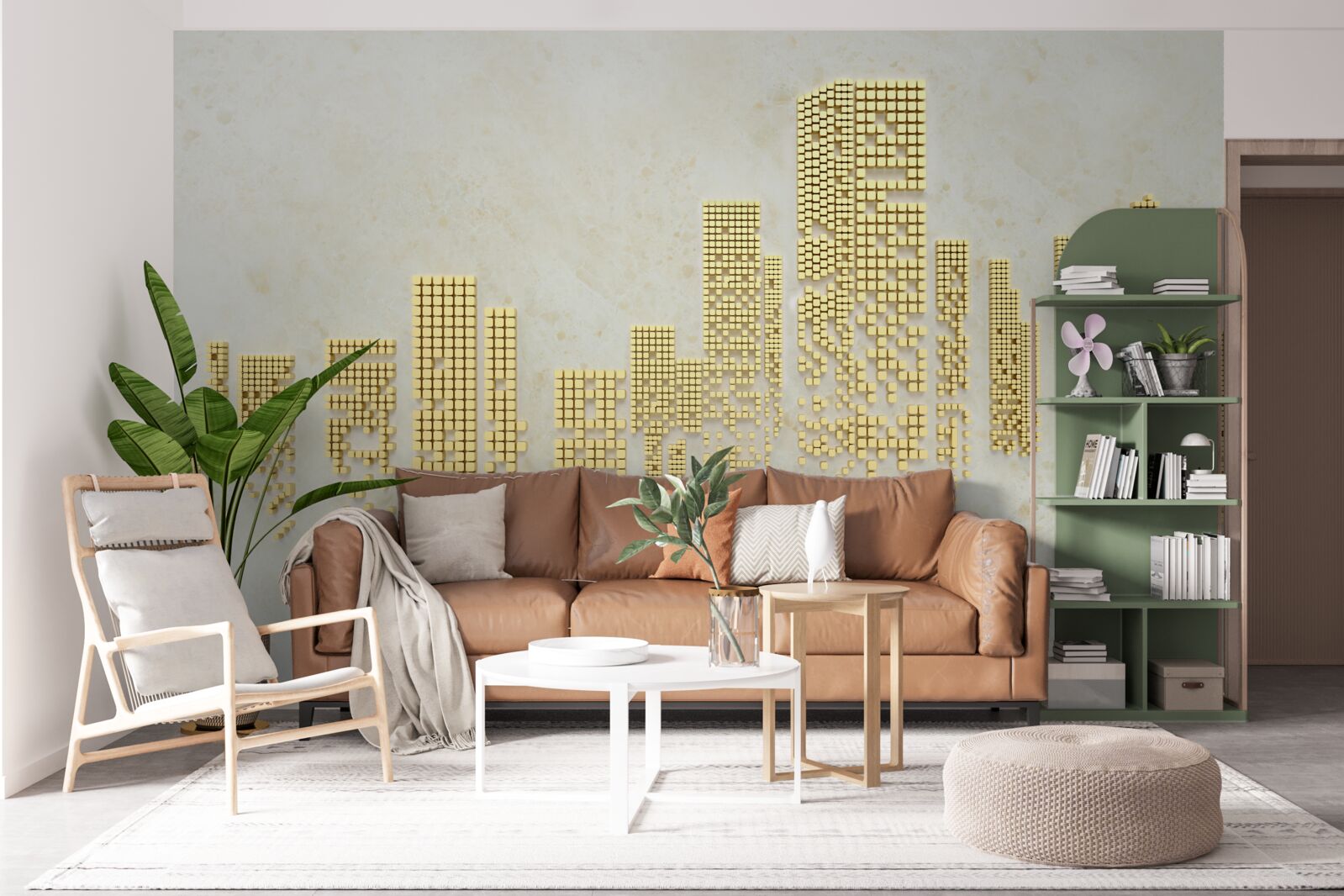 Fototapeta byty zo zlatých kociek