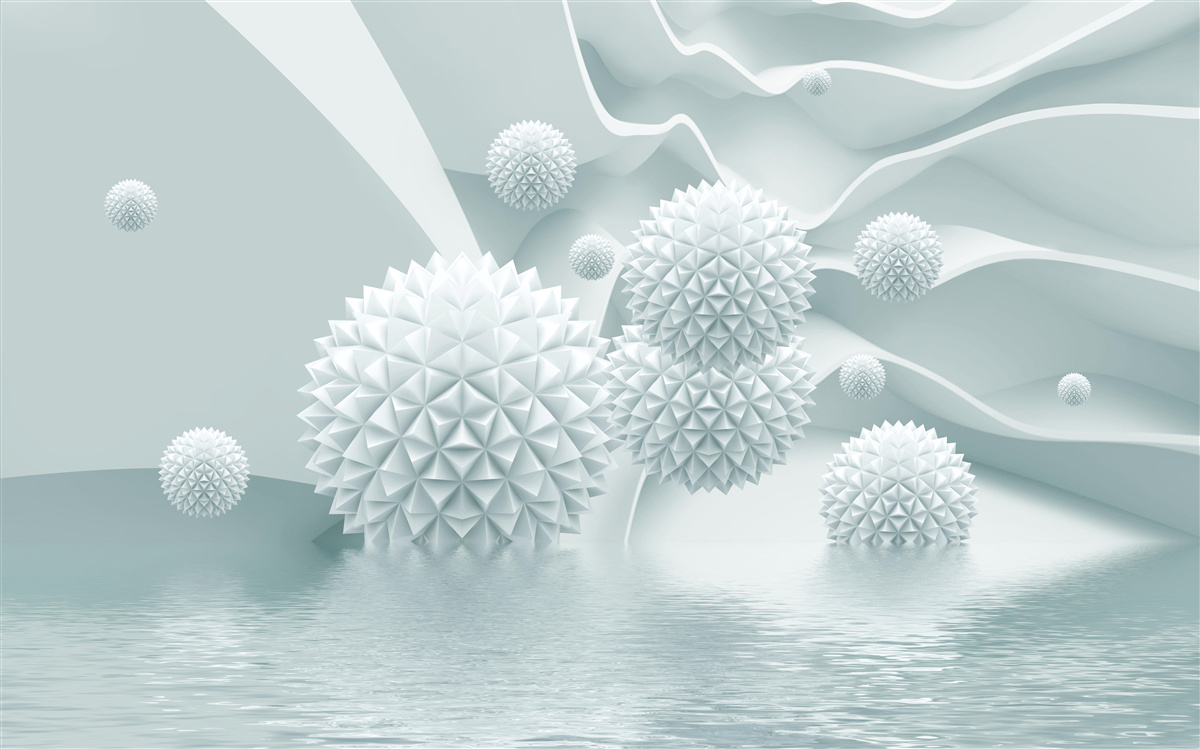 Fototapeta gule sú biele a ostré, vznášajú sa bez tiaže