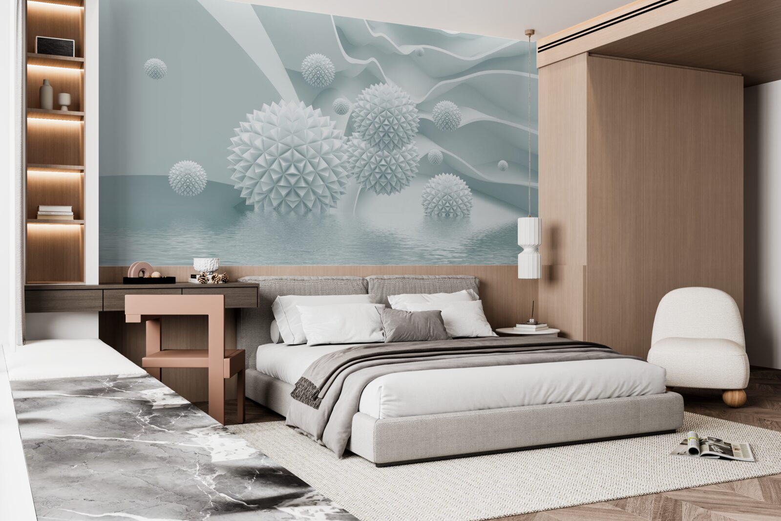 Fototapeta gule sú biele a ostré, vznášajú sa bez tiaže