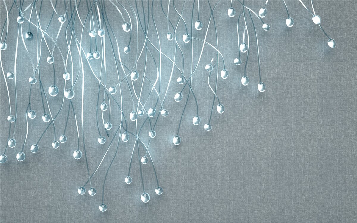 Fototapeta abstraktné obrázky vertikálne usporiadaných kvetov na vetvách