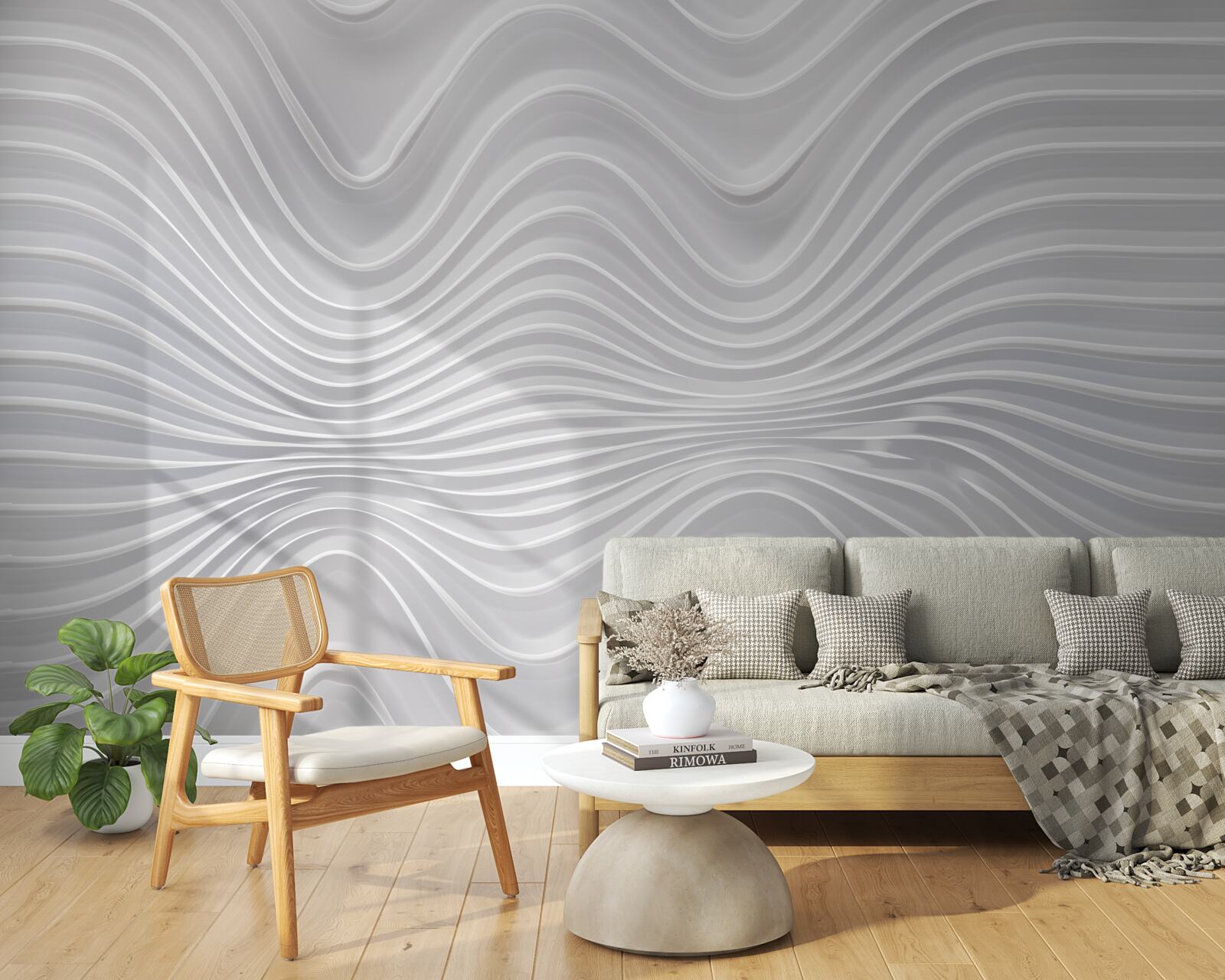 Fototapeta vlny siahajúce do nekonečna v horizontálnom smere