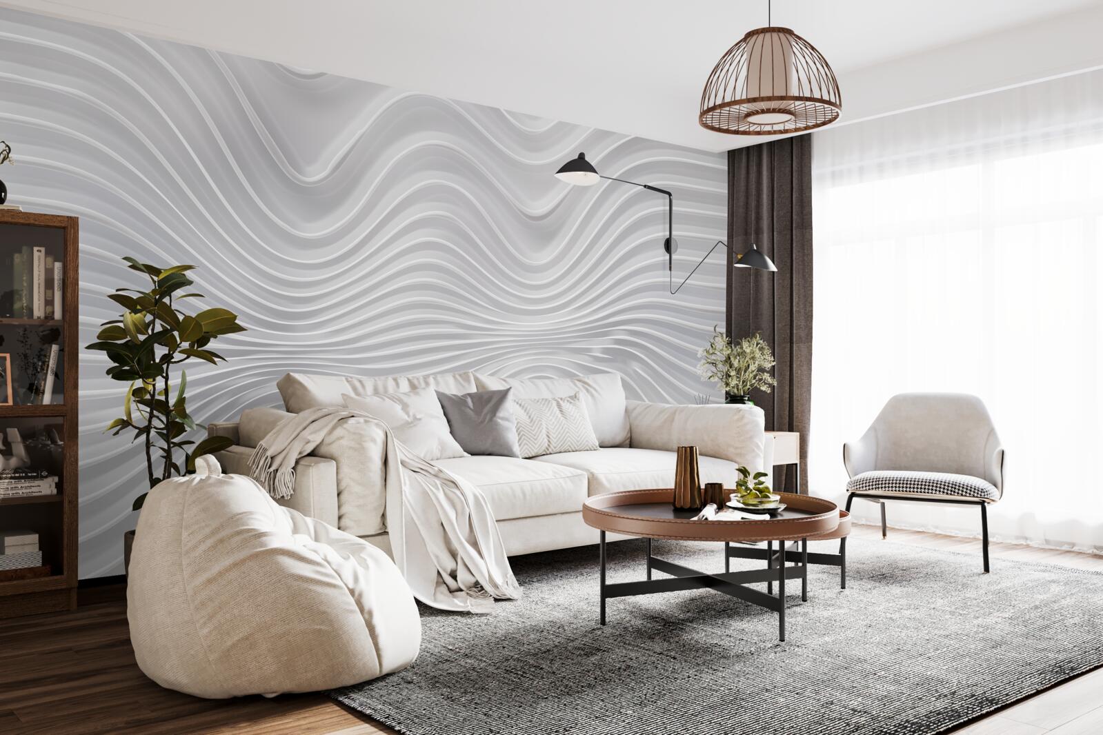 Fototapeta vlny siahajúce do nekonečna v horizontálnom smere