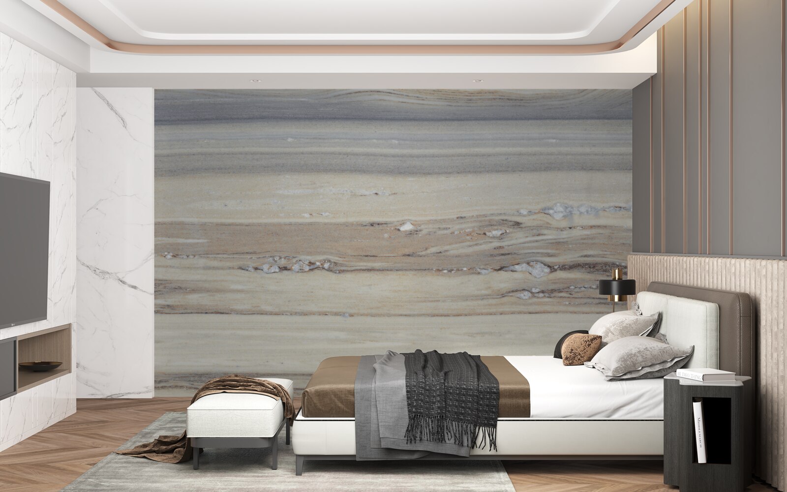 Fototapeta svetlosivý morský piesok