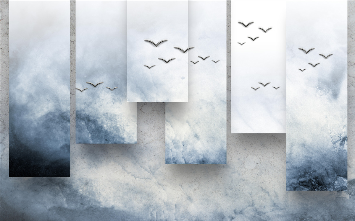 Fototapeta moduly ustupujú vtákom opúšťajúcim búrku