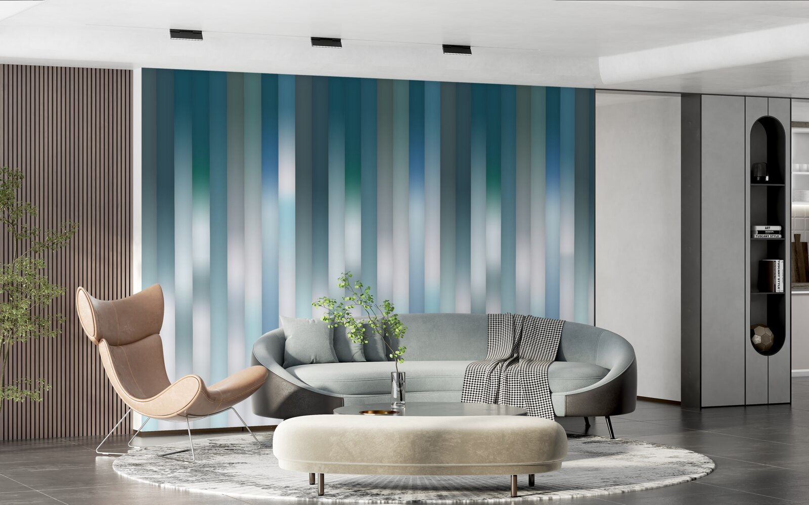 Fototapeta zvislé čiary vytvárajú klesajúci gradient