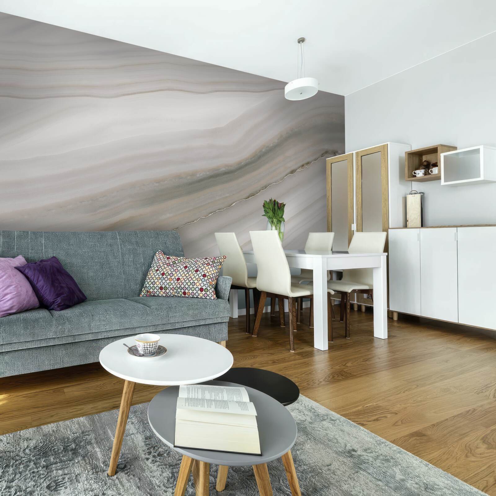 Fototapeta púšť, kde pod dažďom vládne sivá