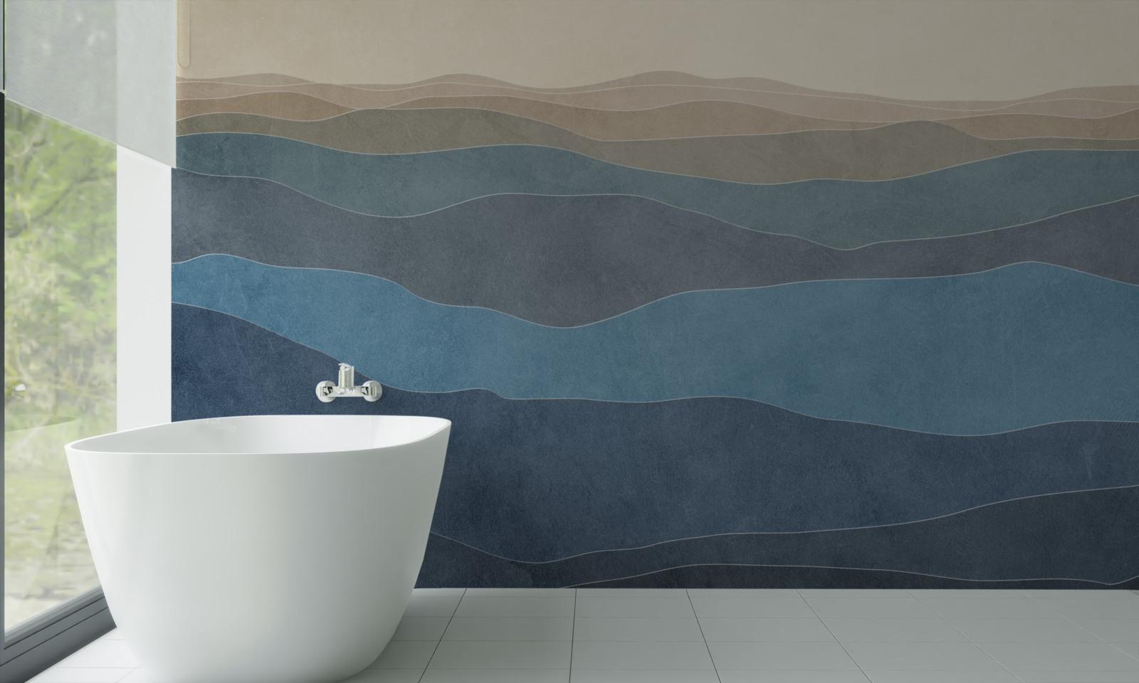 Fototapeta viacfarebné kopce a lietadlá pri východe slnka