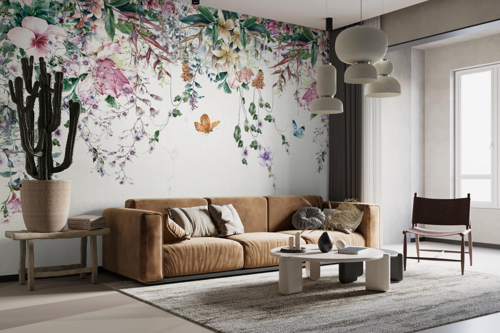 Fototapeta záhrada, kde v lete kvitnú hlinené rastliny