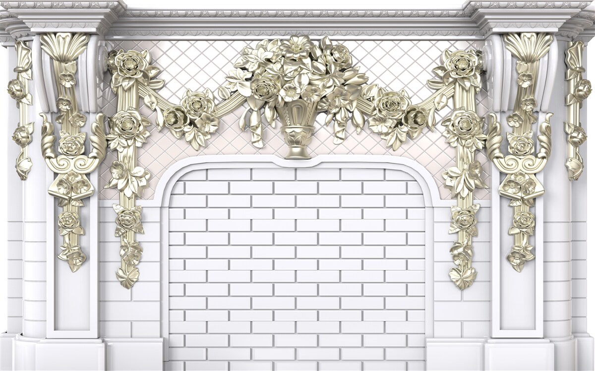 Fototapeta krb, bohato zdobený