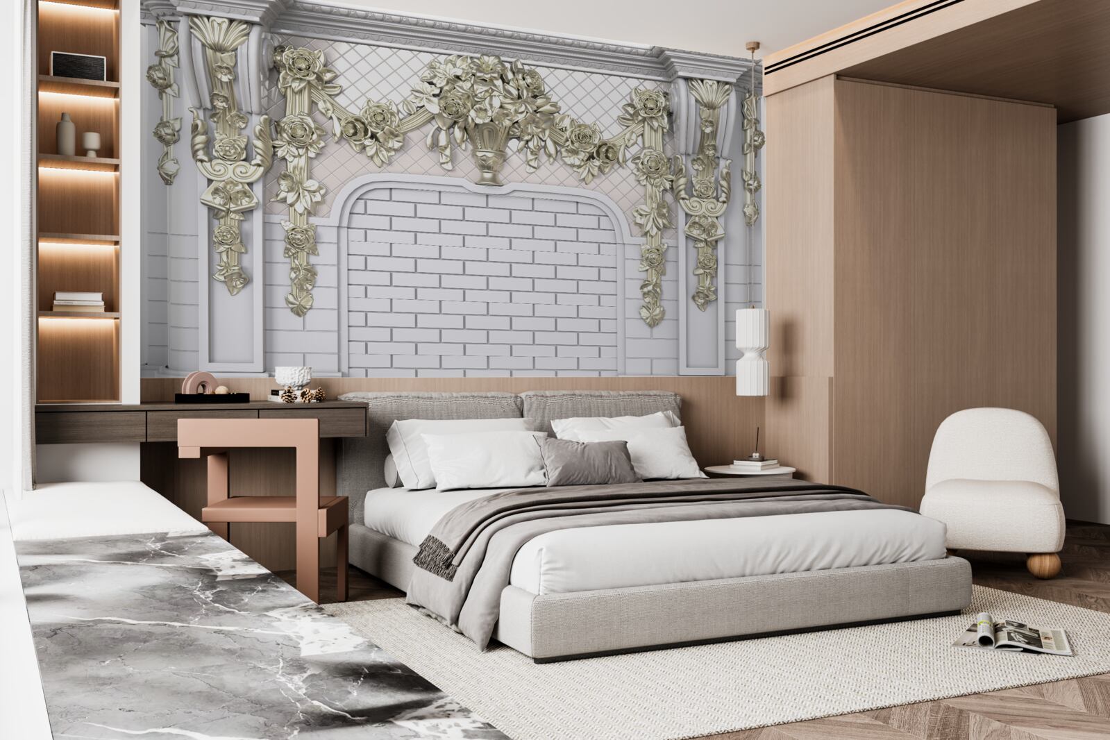 Fototapeta krb, bohato zdobený