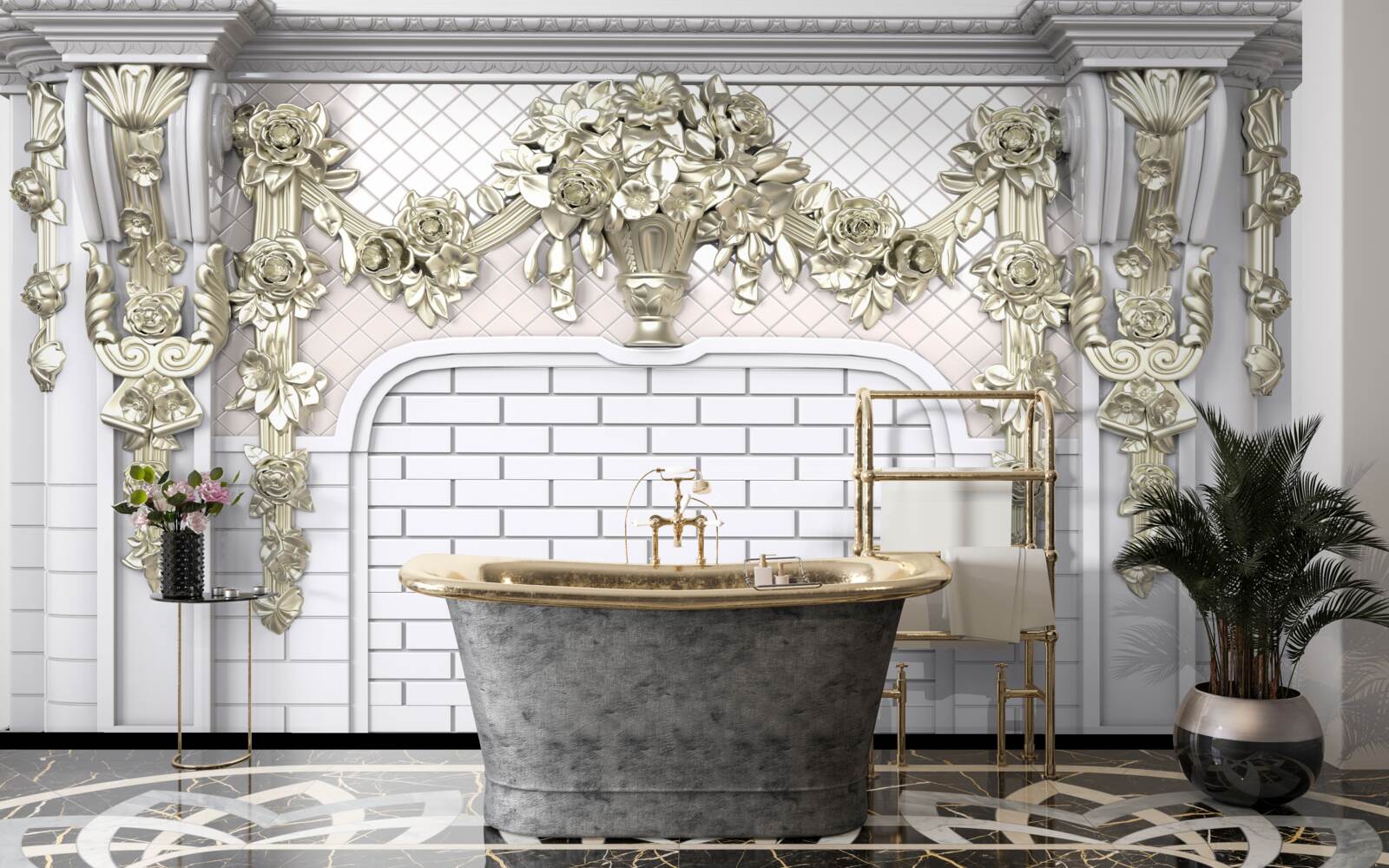 Fototapeta krb, bohato zdobený