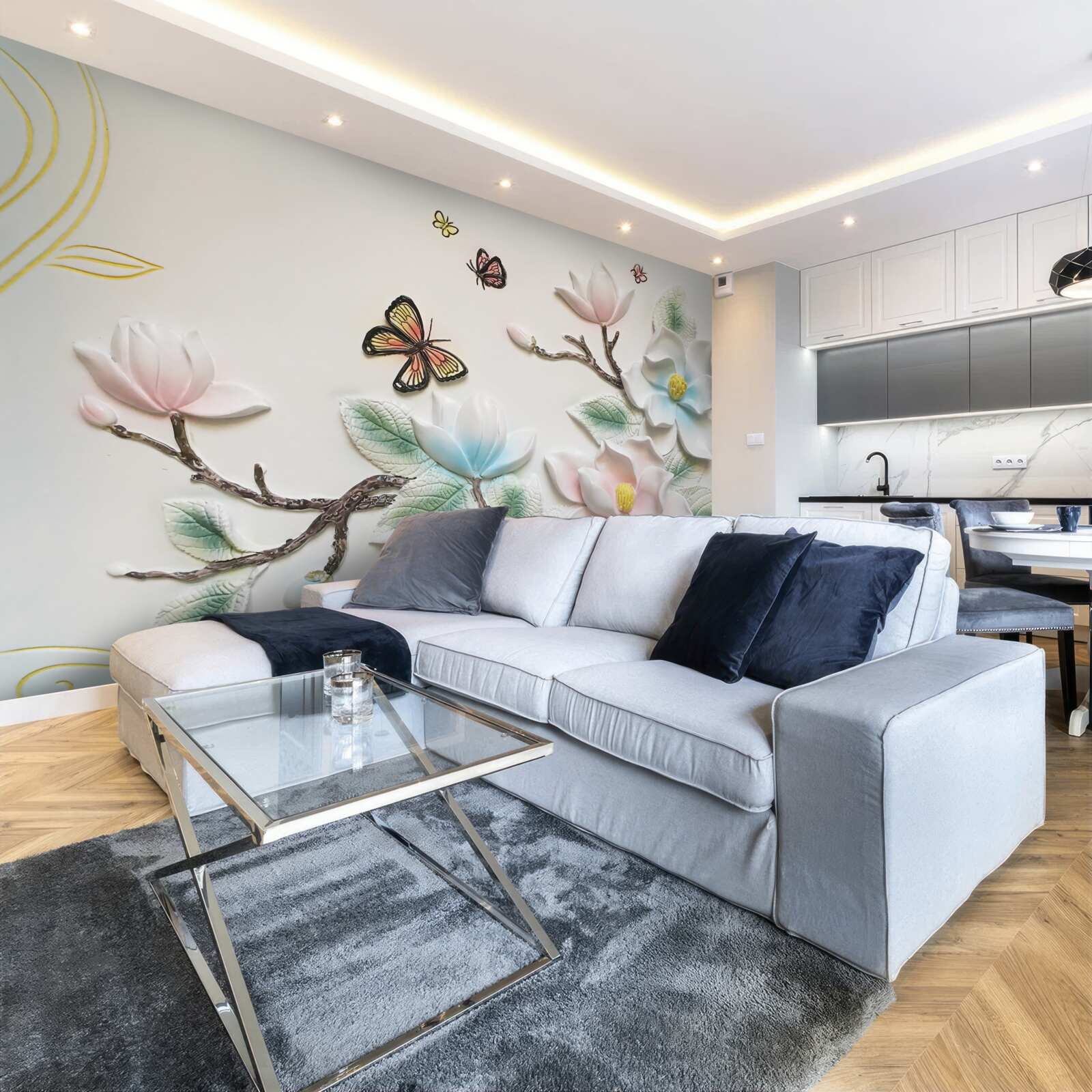 Fototapeta magnólia otvorila svoje kvety moliam